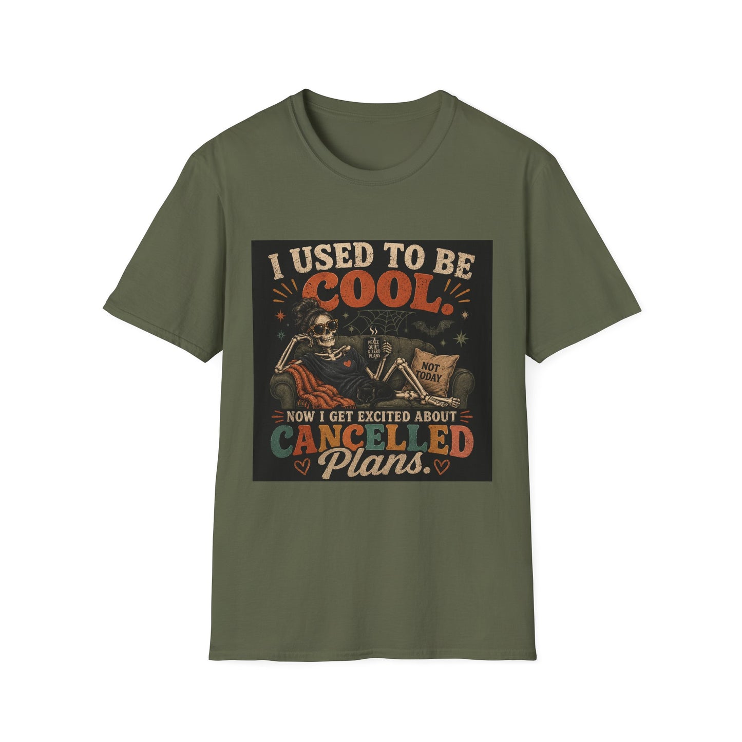 I Used to Be Cool Skeleton Shirt | Funny Canceled Plans Tee