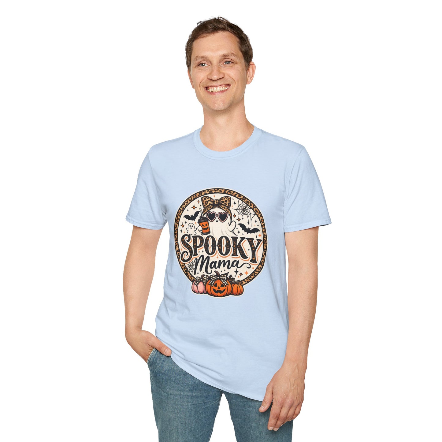 Spooky Mama T-Shirt — Halloween Ghost Graphic Tee