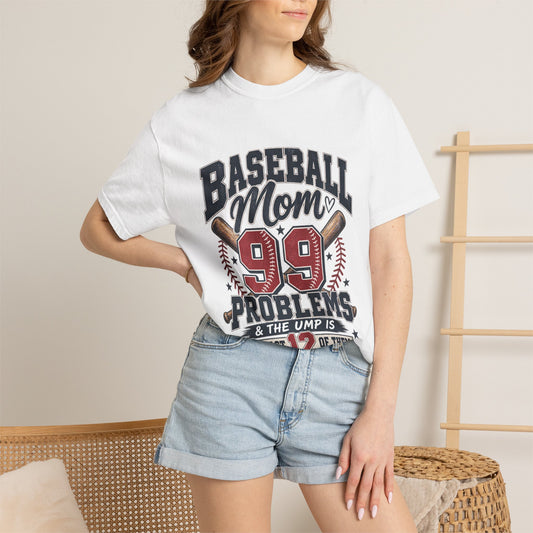 Baseball Mom 99 Problems Graphic Tee