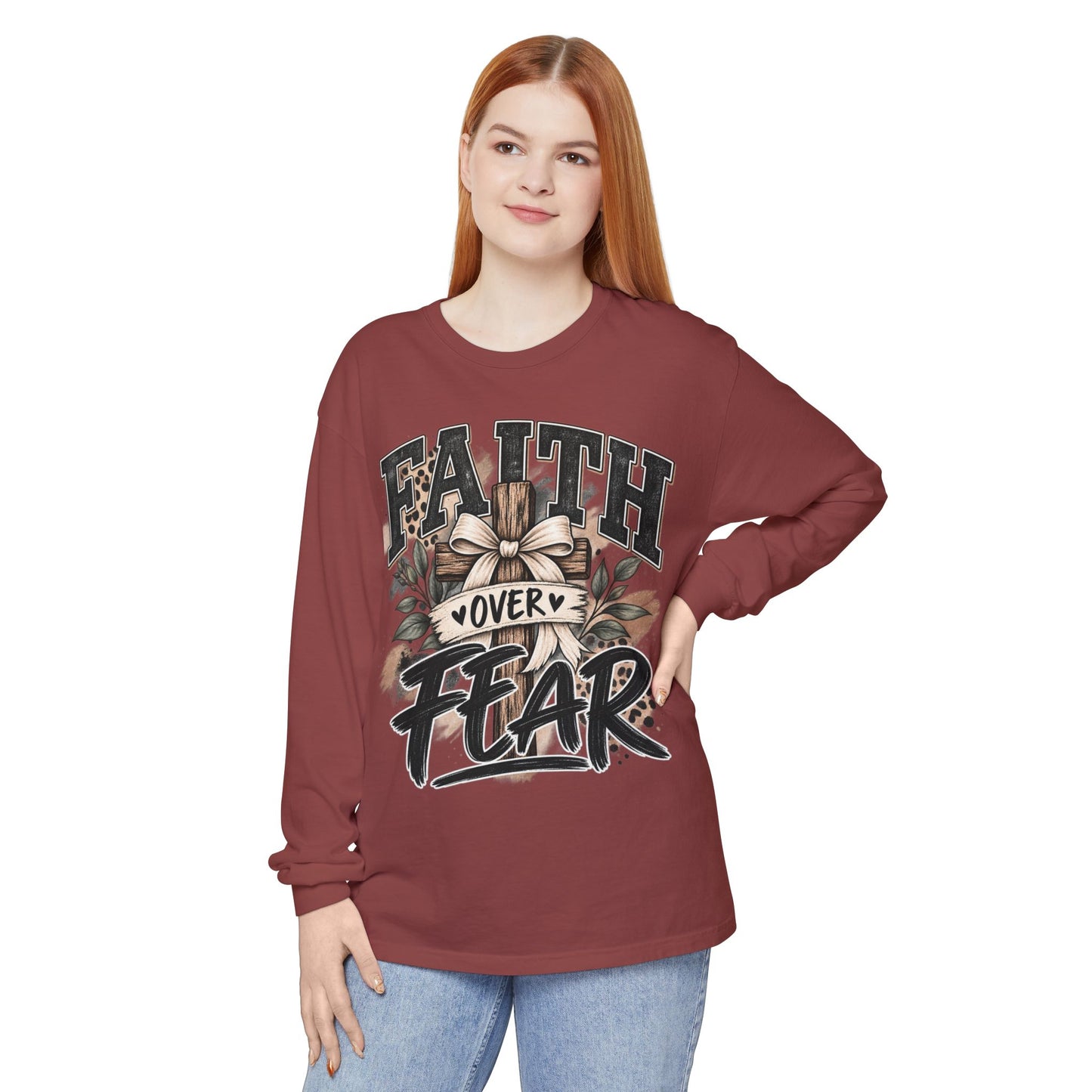 Faith Over Fear Long Sleeve Tee