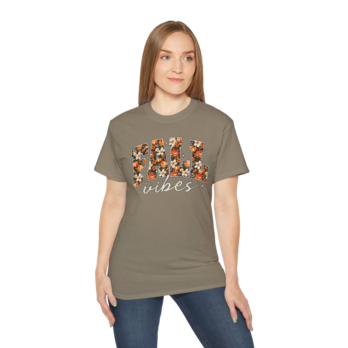 Fall Vibes Shirt | Floral Pumpkin Graphic Tee