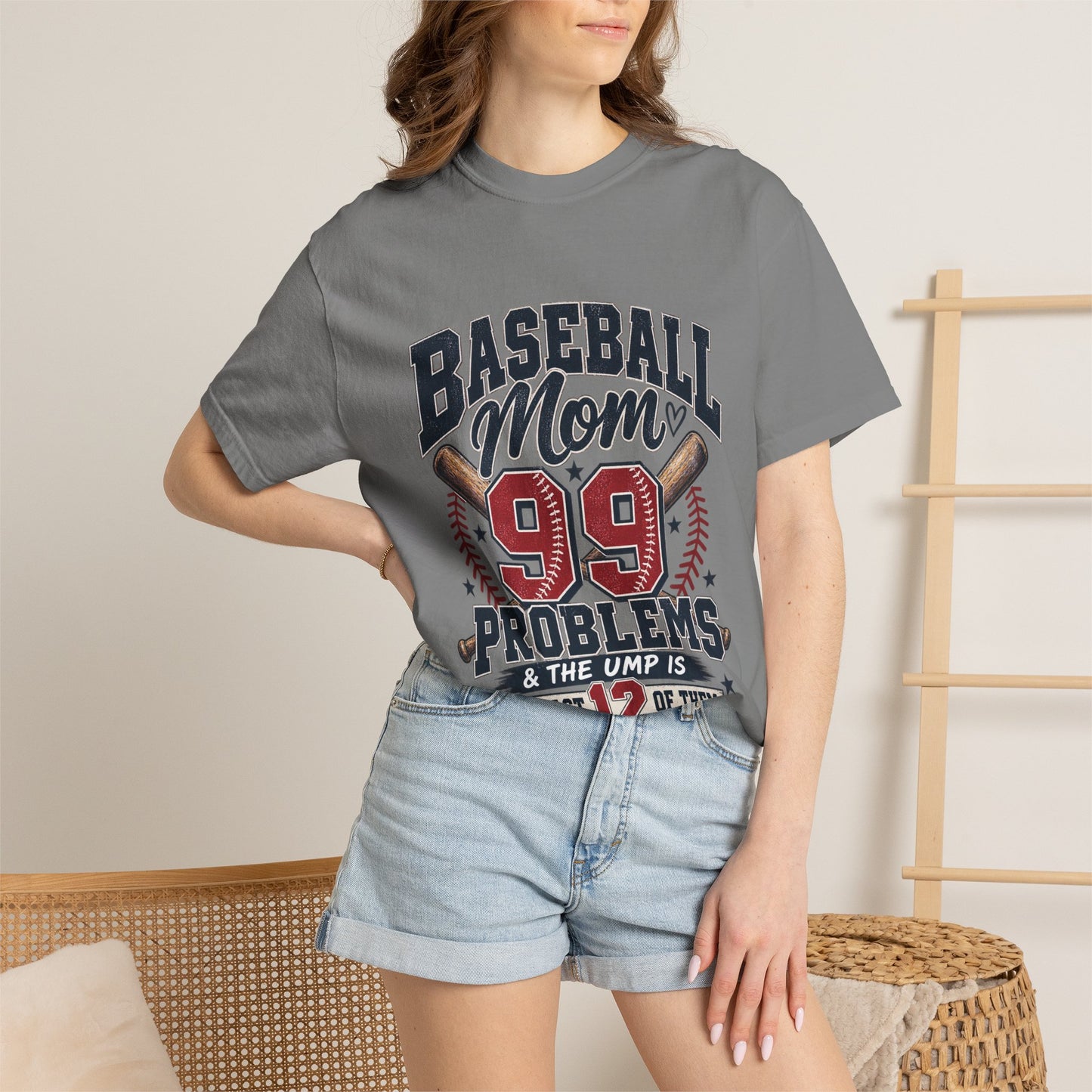 Baseball Mom 99 Problems Graphic Tee