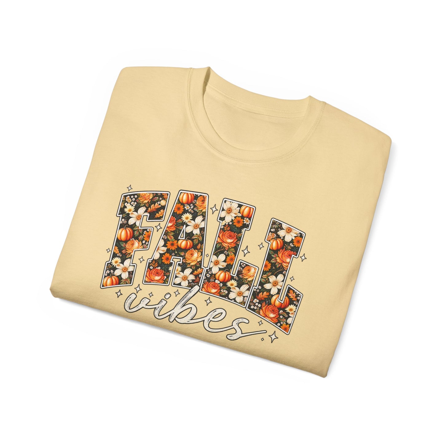 Fall Vibes Shirt | Floral Pumpkin Graphic Tee