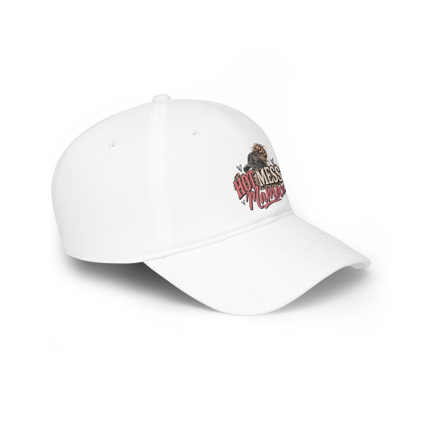 Hot Mess Mama Baseball Cap – Red Low Profile Mom Hat