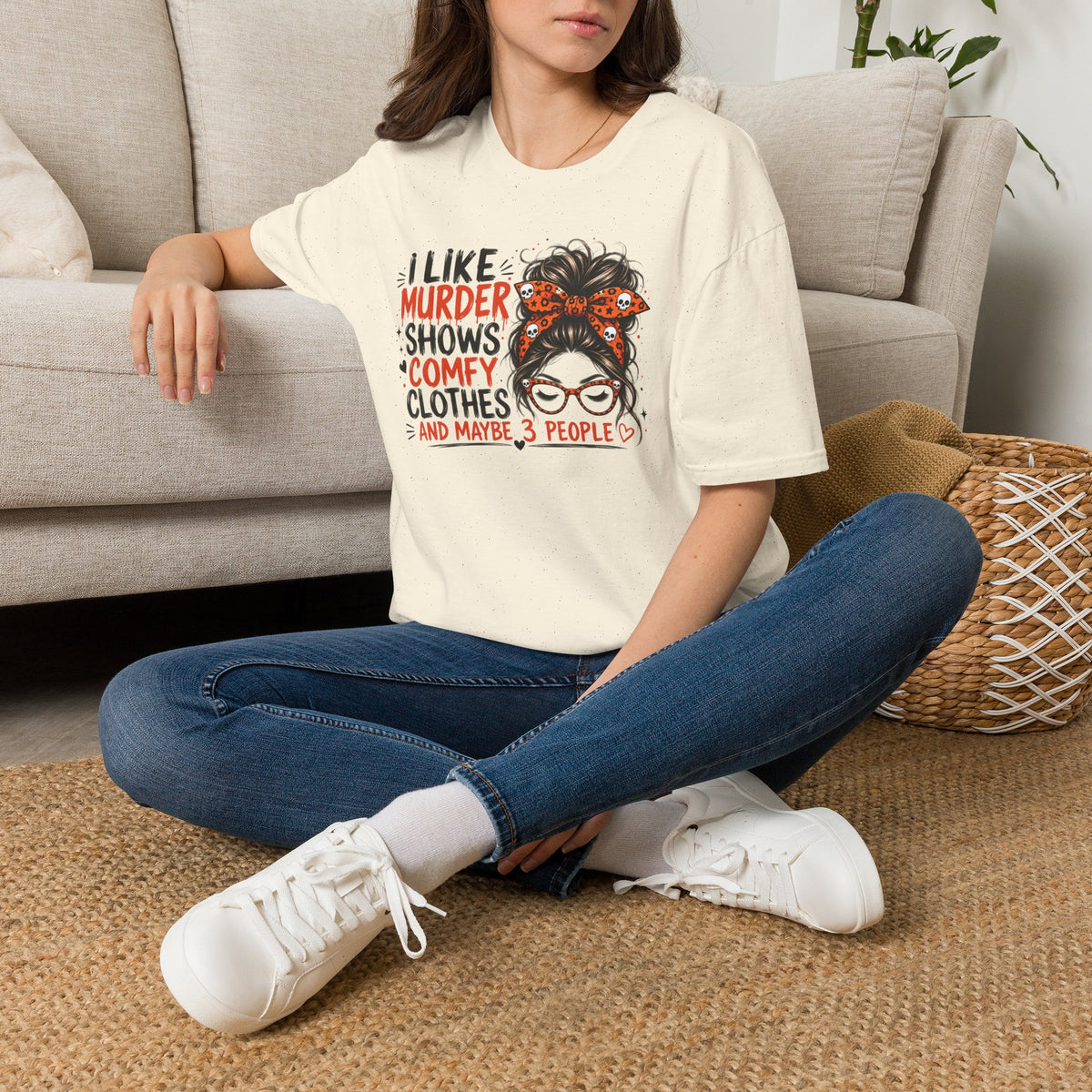 I Like Murder Shows & Comfy Clothes Graphic Tee – True Crime Shirt