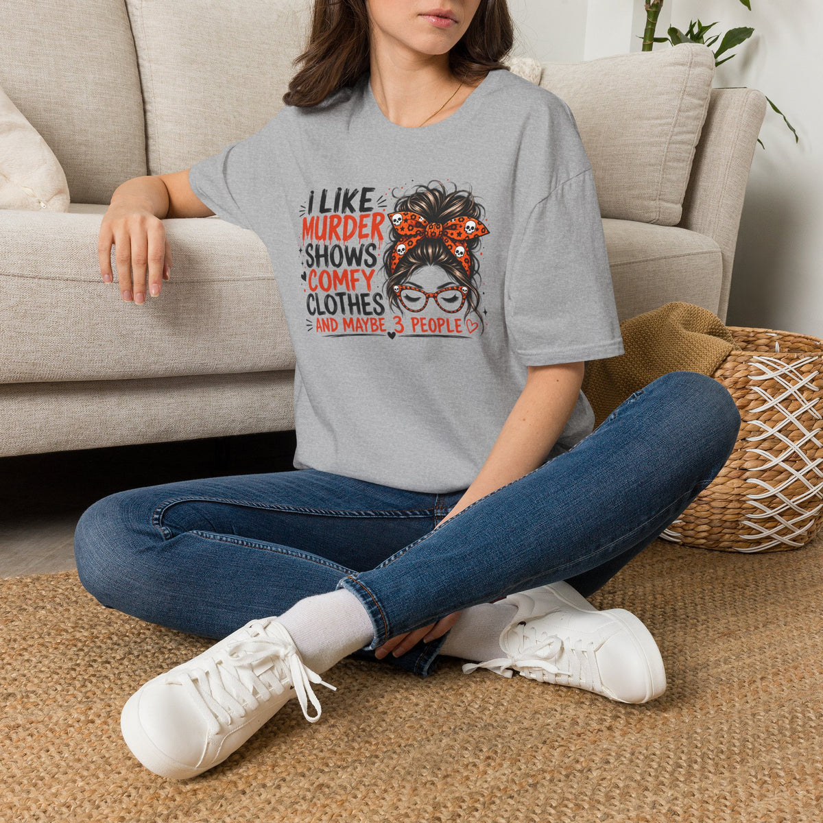 I Like Murder Shows & Comfy Clothes Graphic Tee – True Crime Shirt