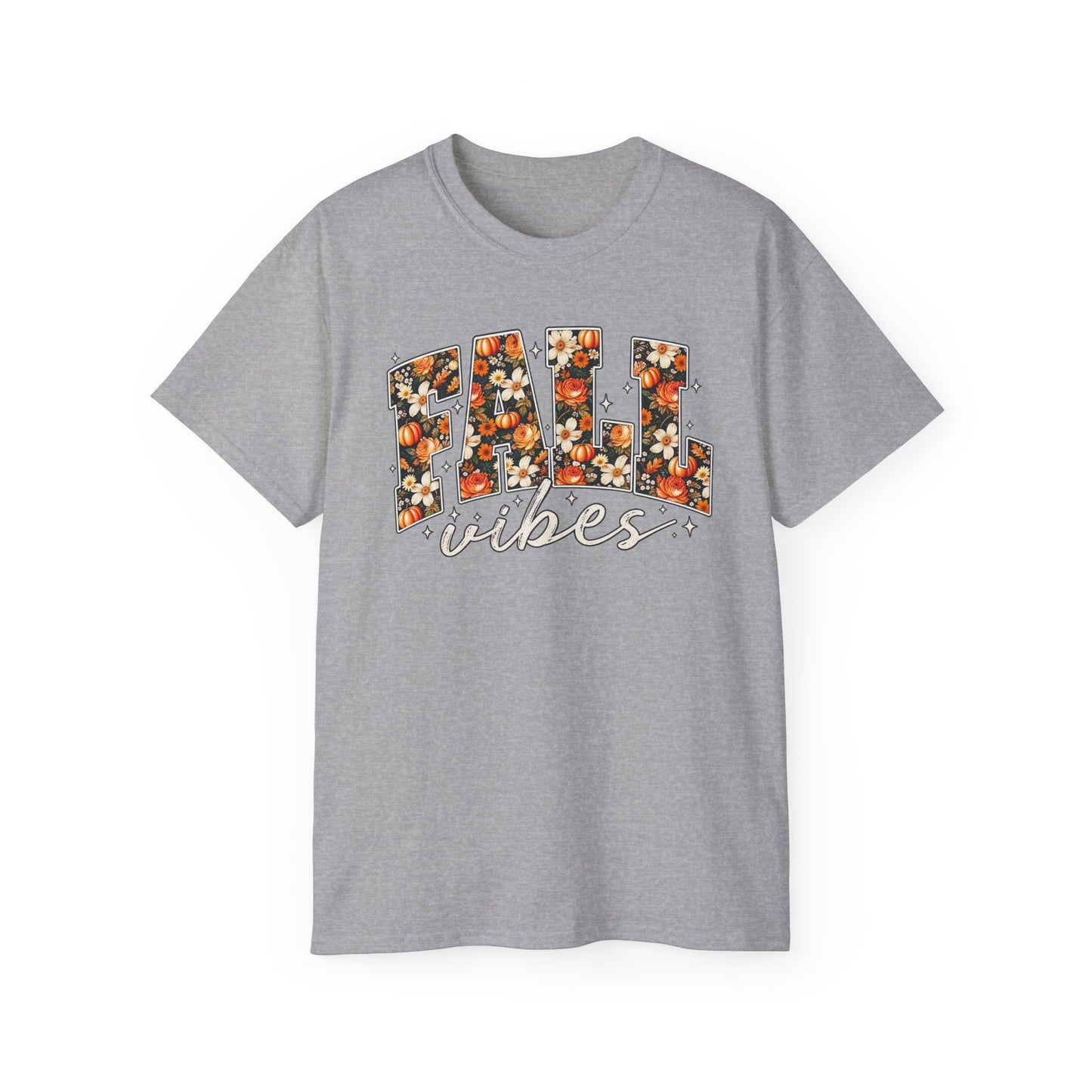 Fall Vibes Shirt | Floral Pumpkin Graphic Tee