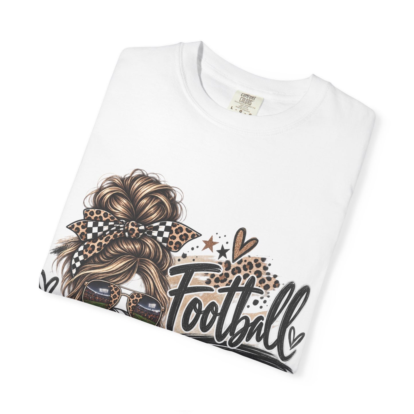 Football Mama Leopard Game Day Graphic Tee