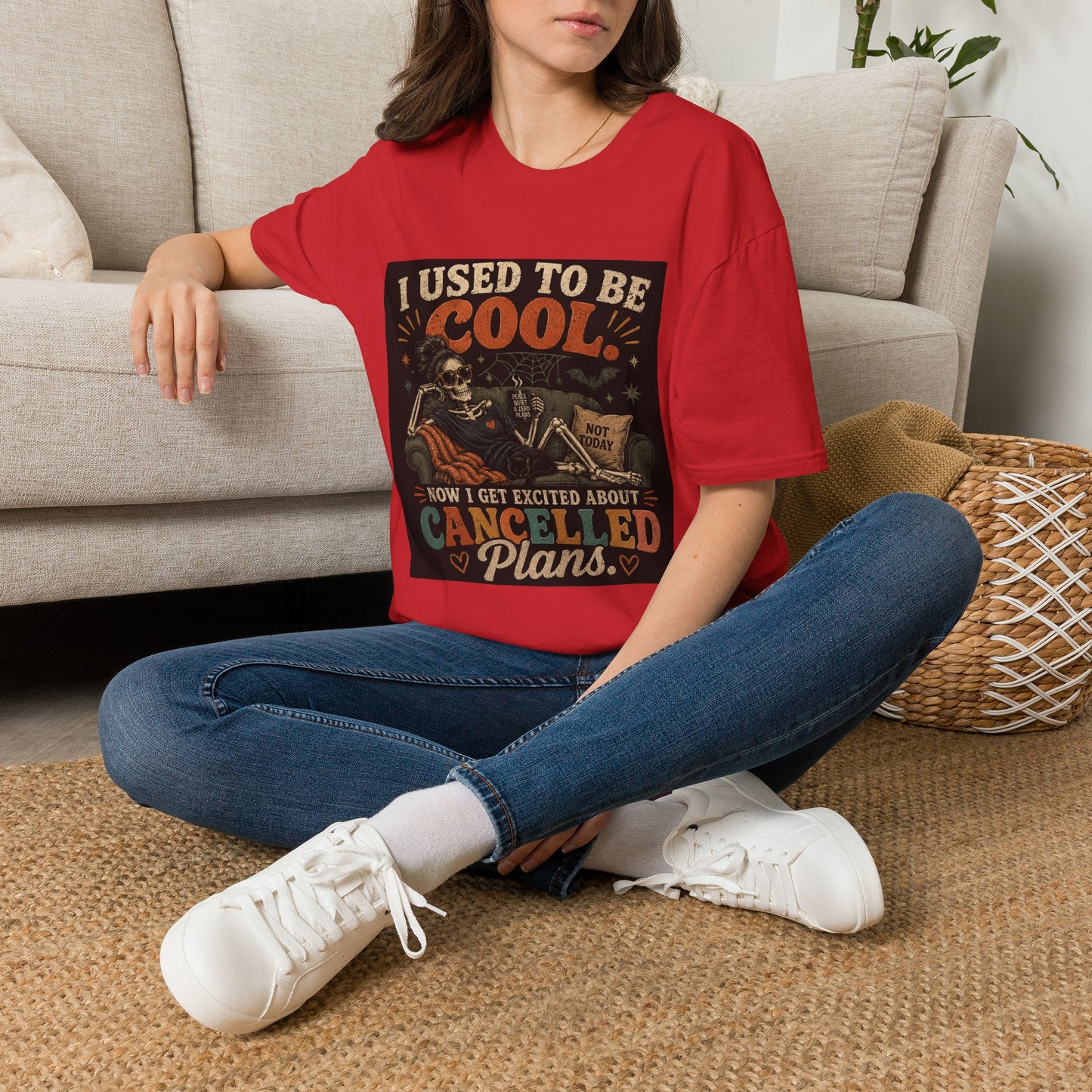 I Used to Be Cool Skeleton Shirt | Funny Canceled Plans Tee