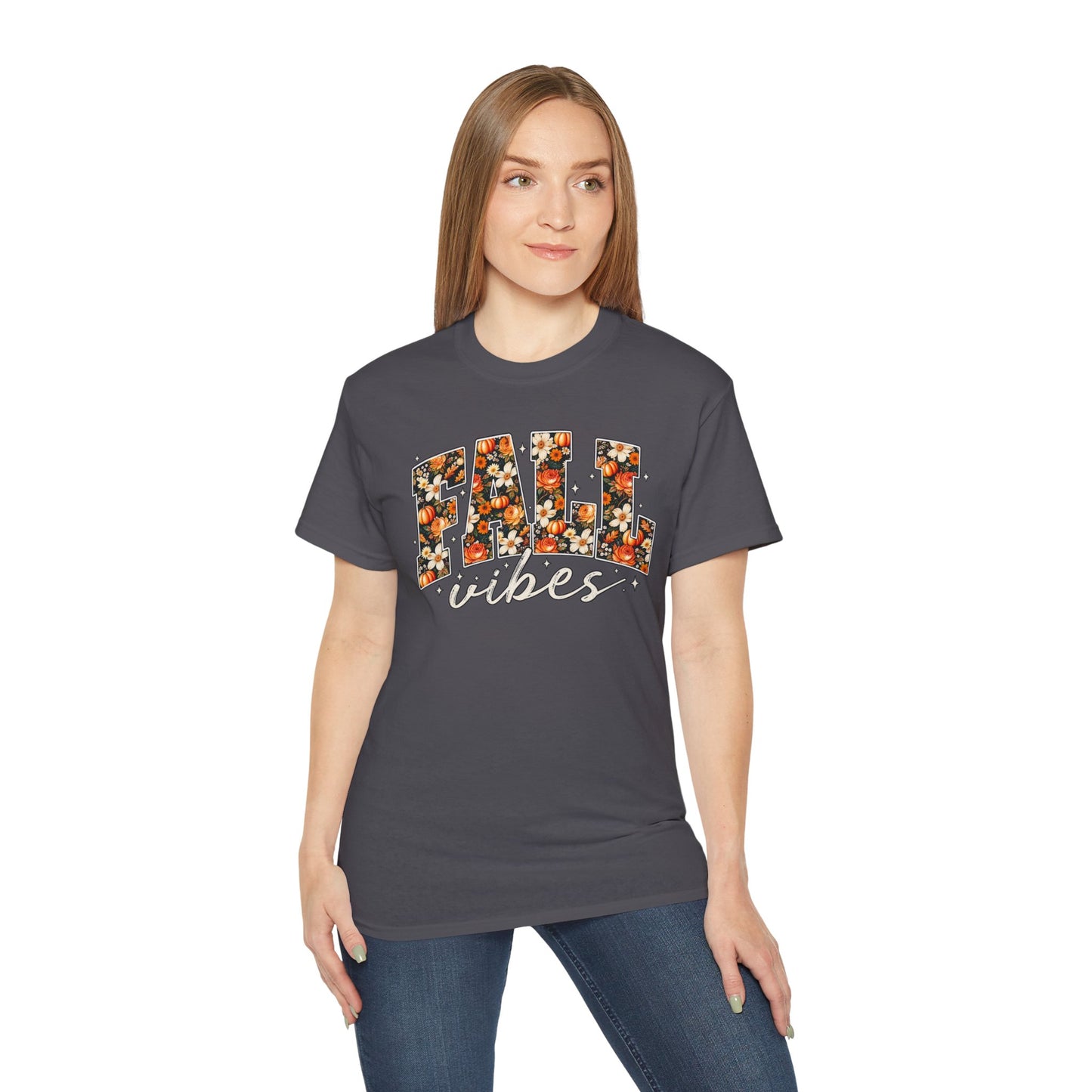 Fall Vibes Shirt | Floral Pumpkin Graphic Tee