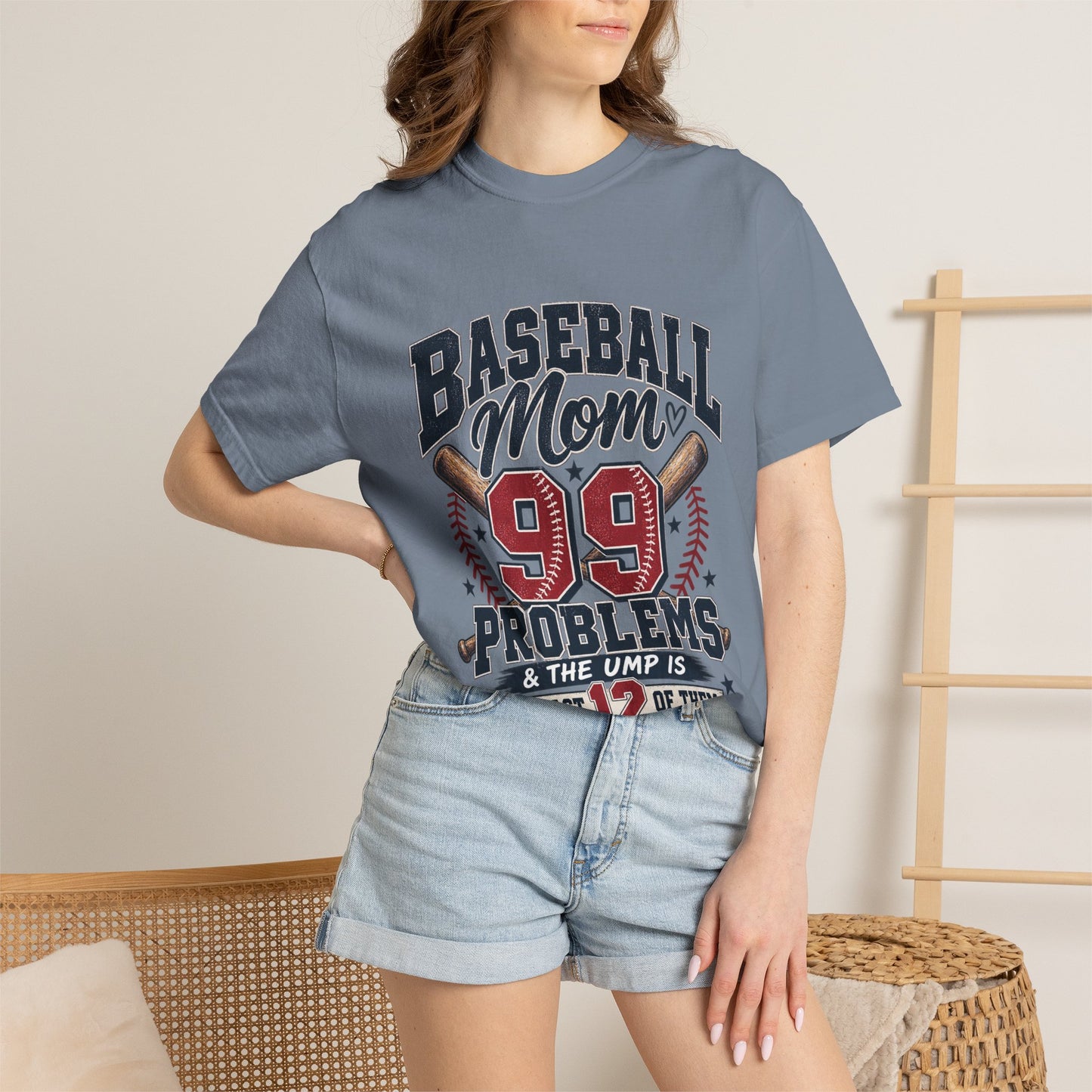 Baseball Mom 99 Problems Graphic Tee