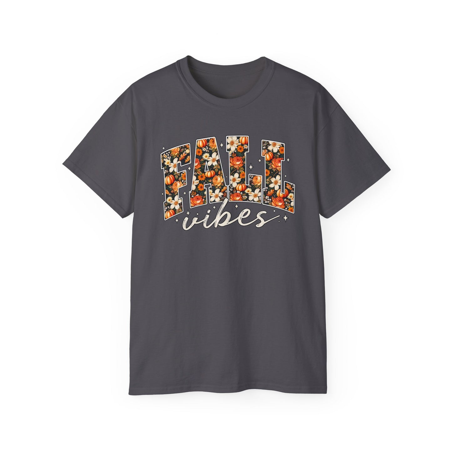 Fall Vibes Shirt | Floral Pumpkin Graphic Tee