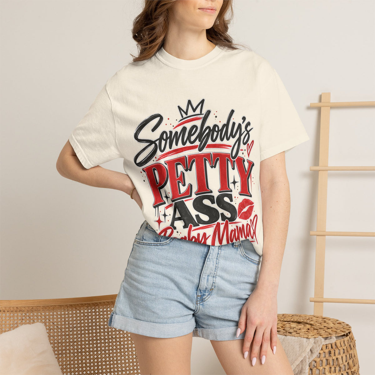 Somebody’s Petty Ass Baby Mama Graphic Tee – Funny Mom Shirt