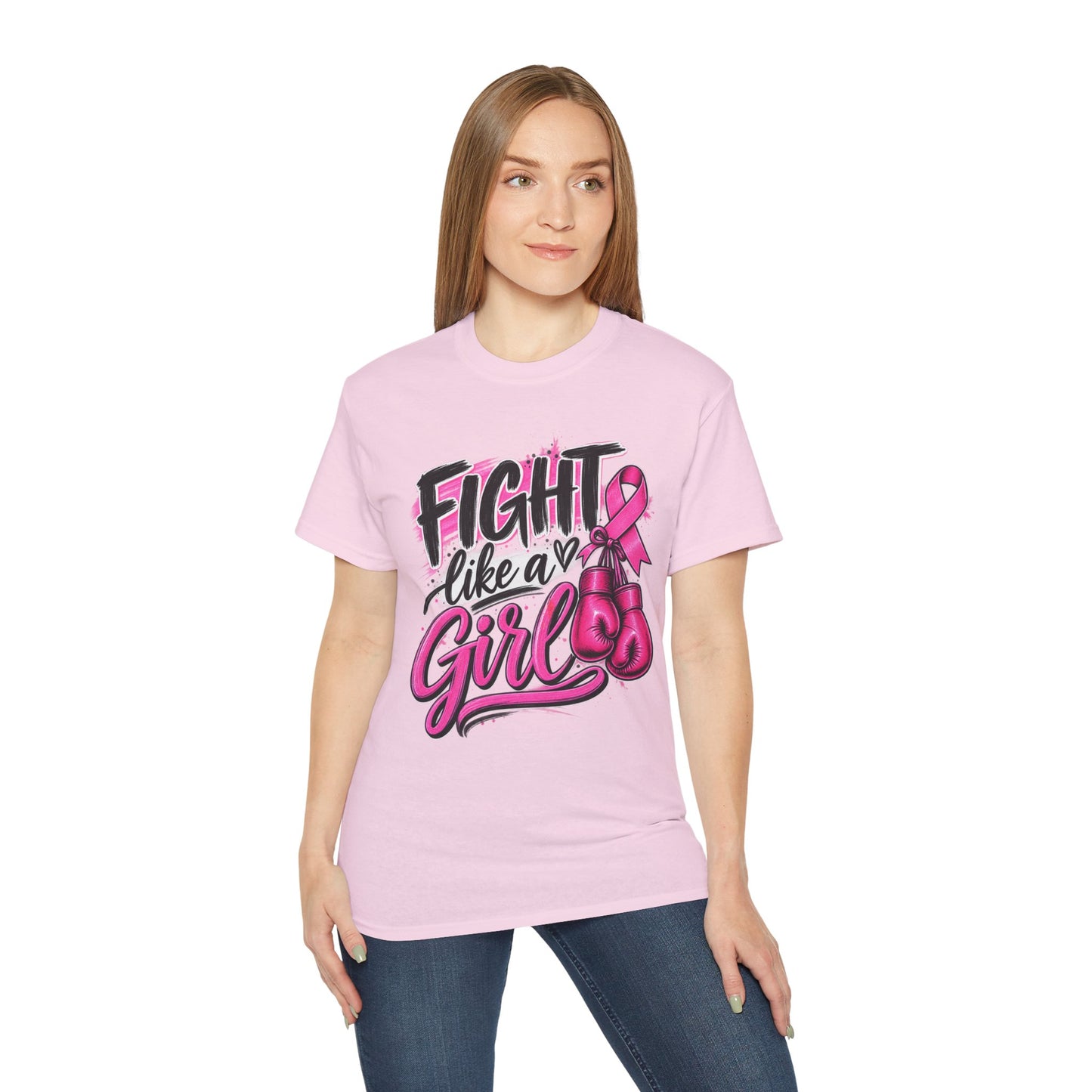Fight Like a Girl Breast Cancer Awareness T-Shirt