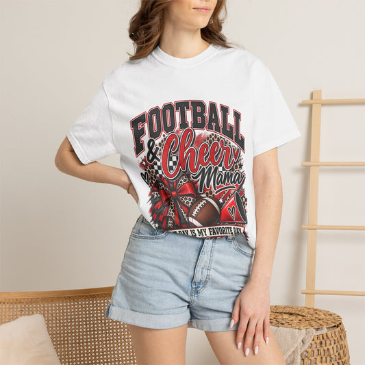 Football & Cheer Mama Game Day Graphic Tee