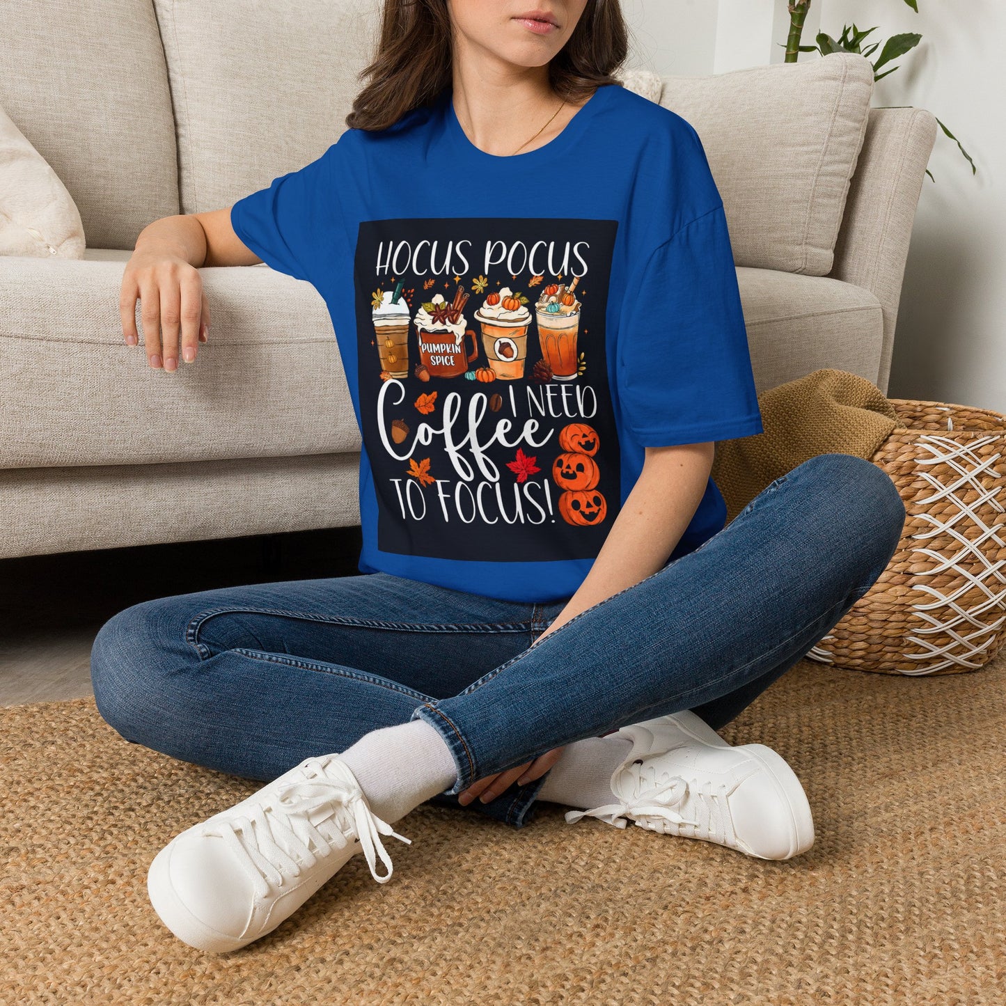 Hocus Pocus I Need Coffee T-Shirt — Pumpkin Spice Halloween Coffee Graphic Tee
