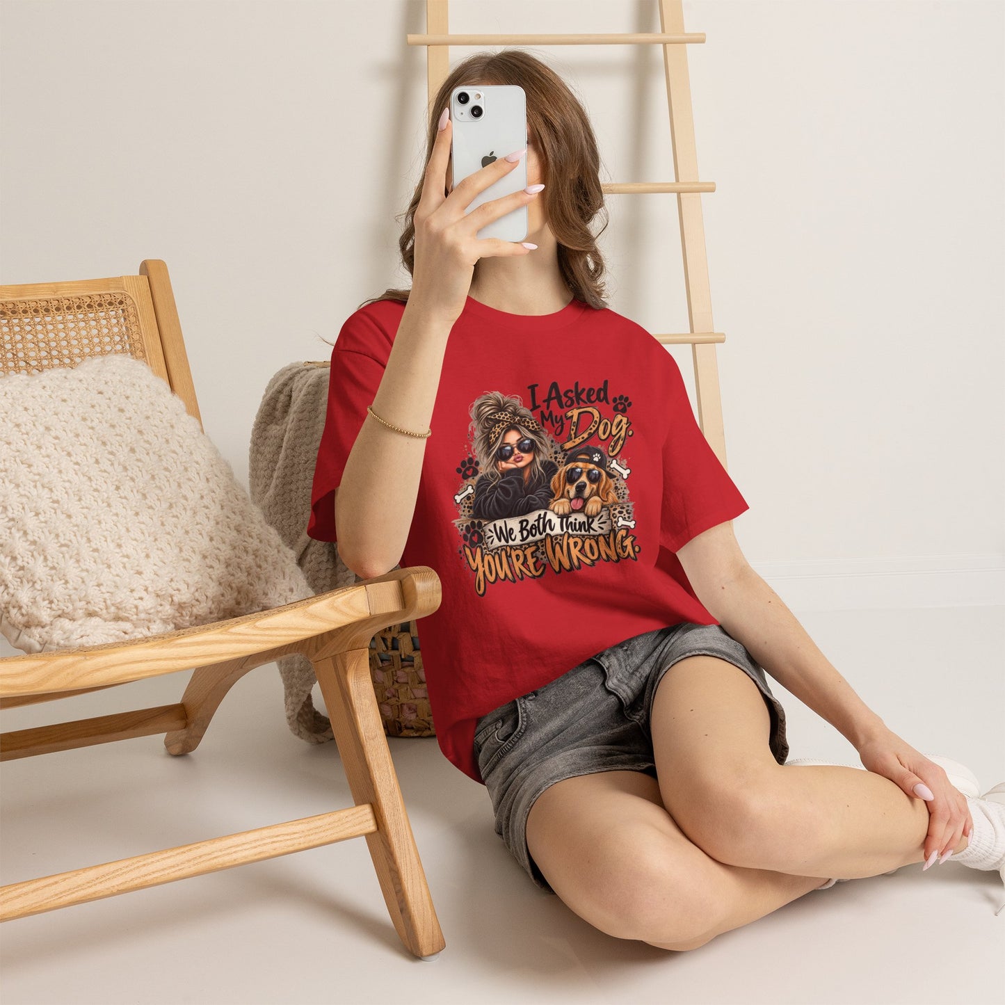 I Asked My Dog Shirt | Funny Dog Lover Graphic Tee