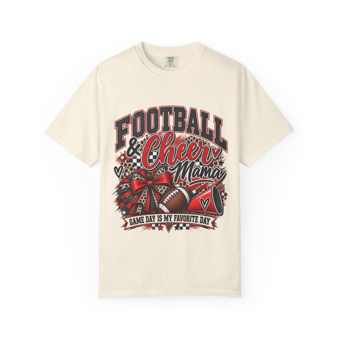 Football & Cheer Mama Game Day Graphic Tee