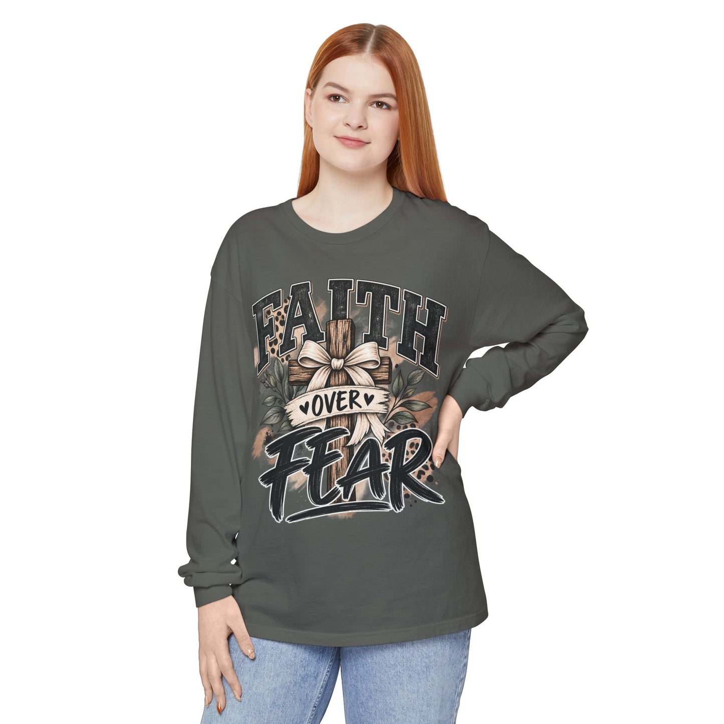 Faith Over Fear Long Sleeve Tee