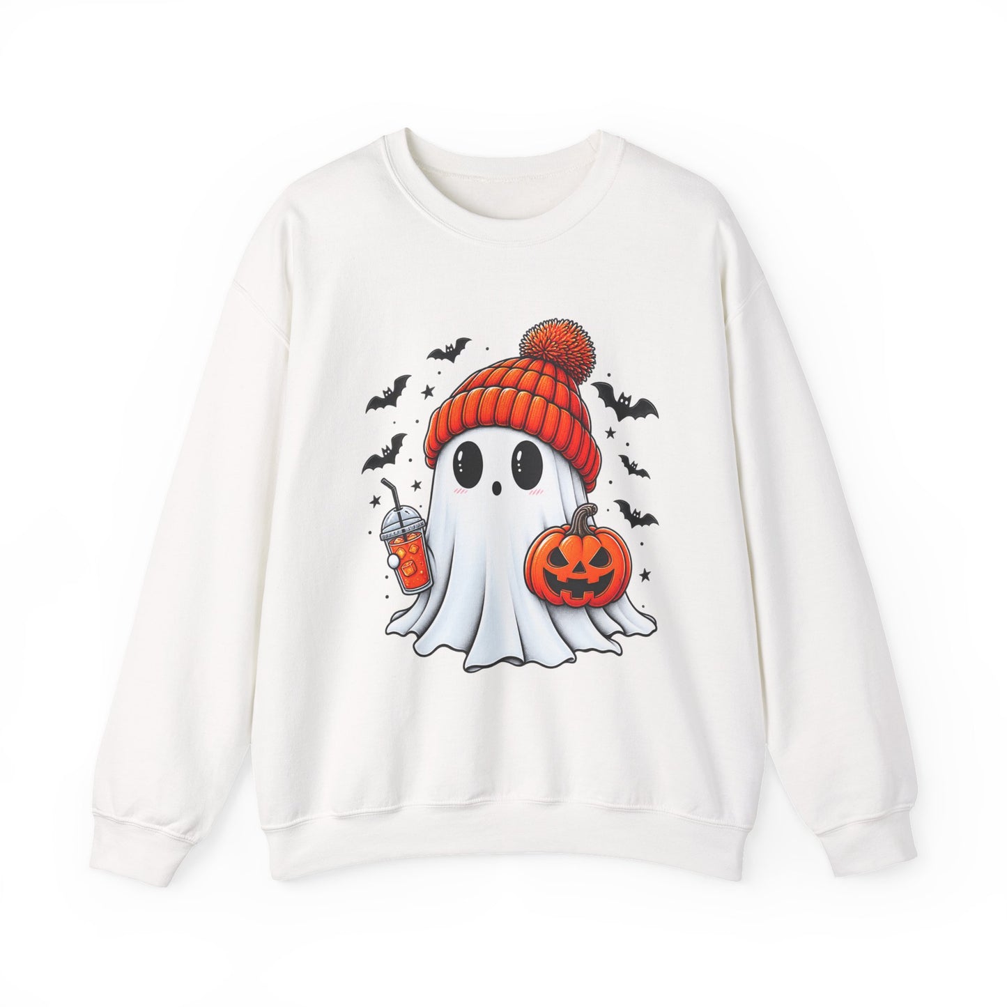 Cute Spooky Ghost Sweatshirt | Cozy Halloween Crewneck