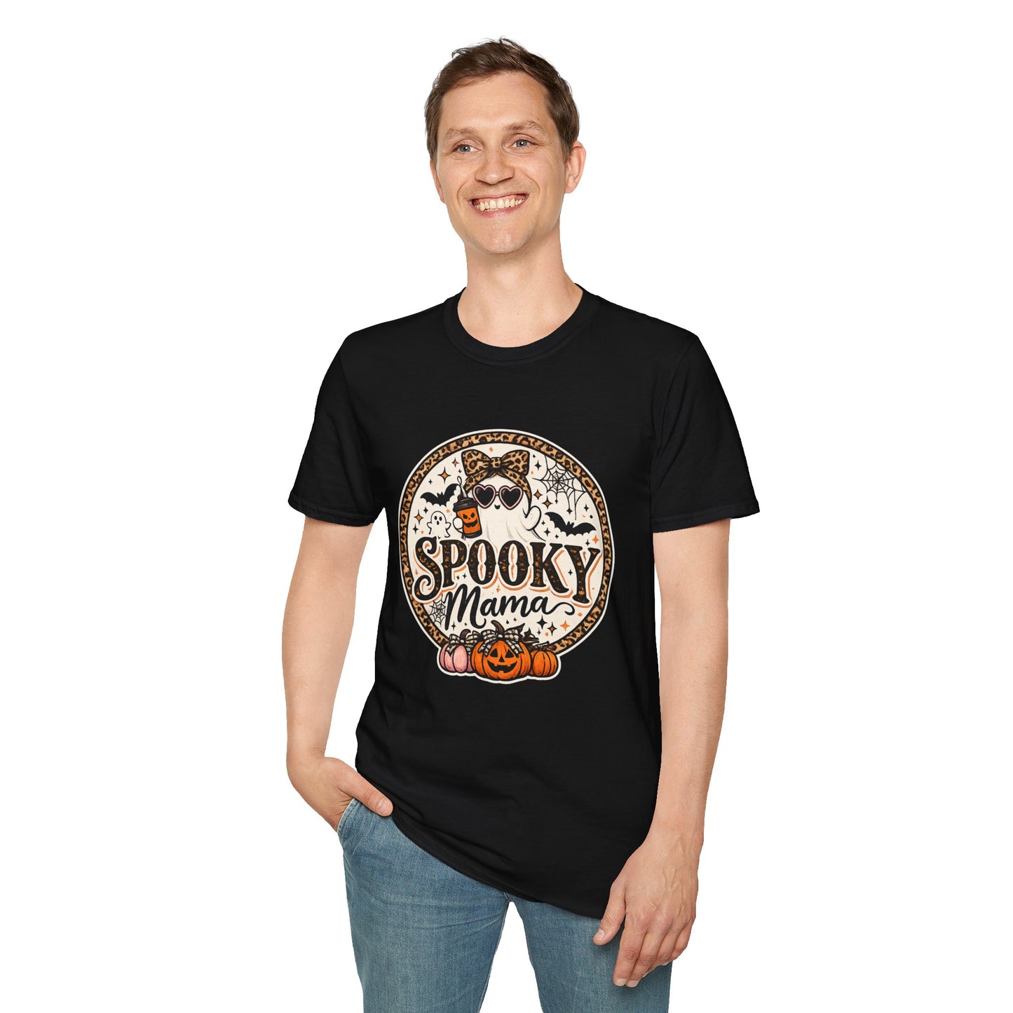 Spooky Mama T-Shirt — Halloween Ghost Graphic Tee