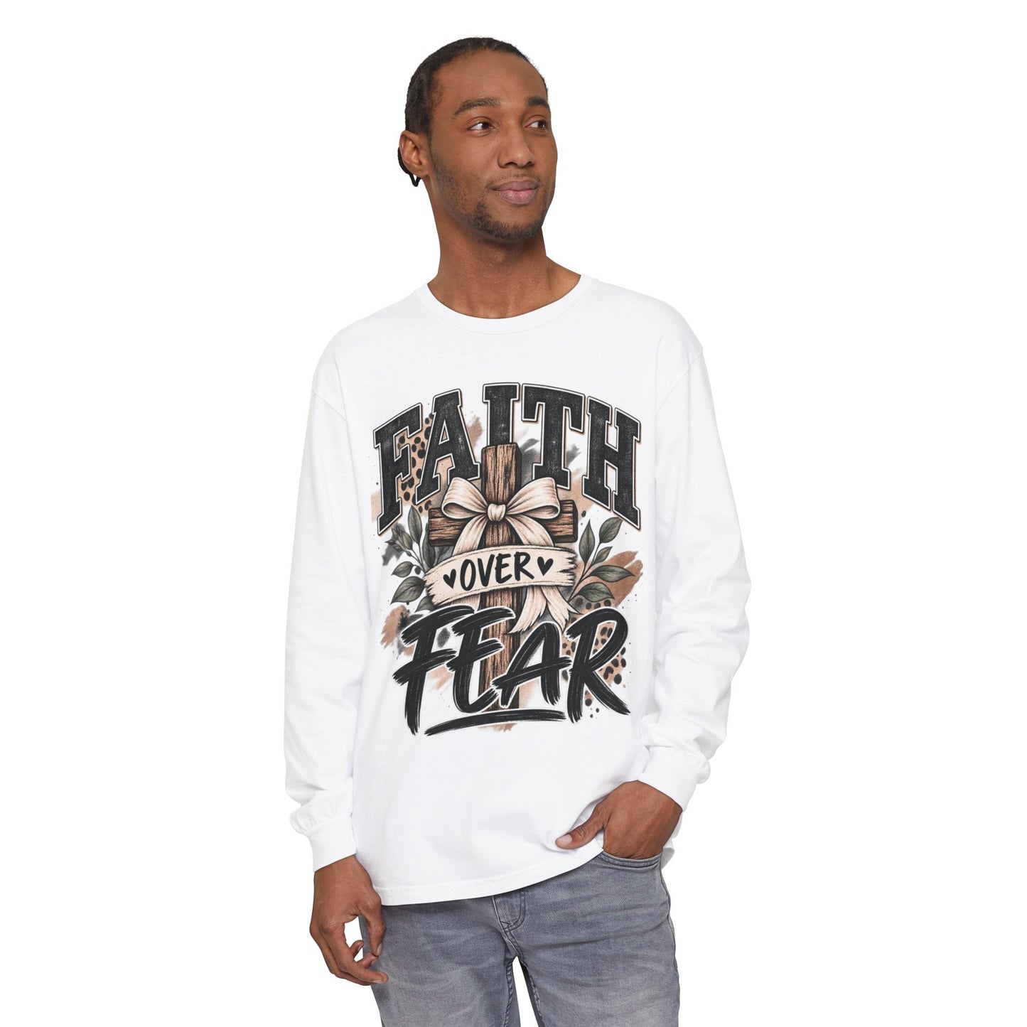 Faith Over Fear Long Sleeve Tee