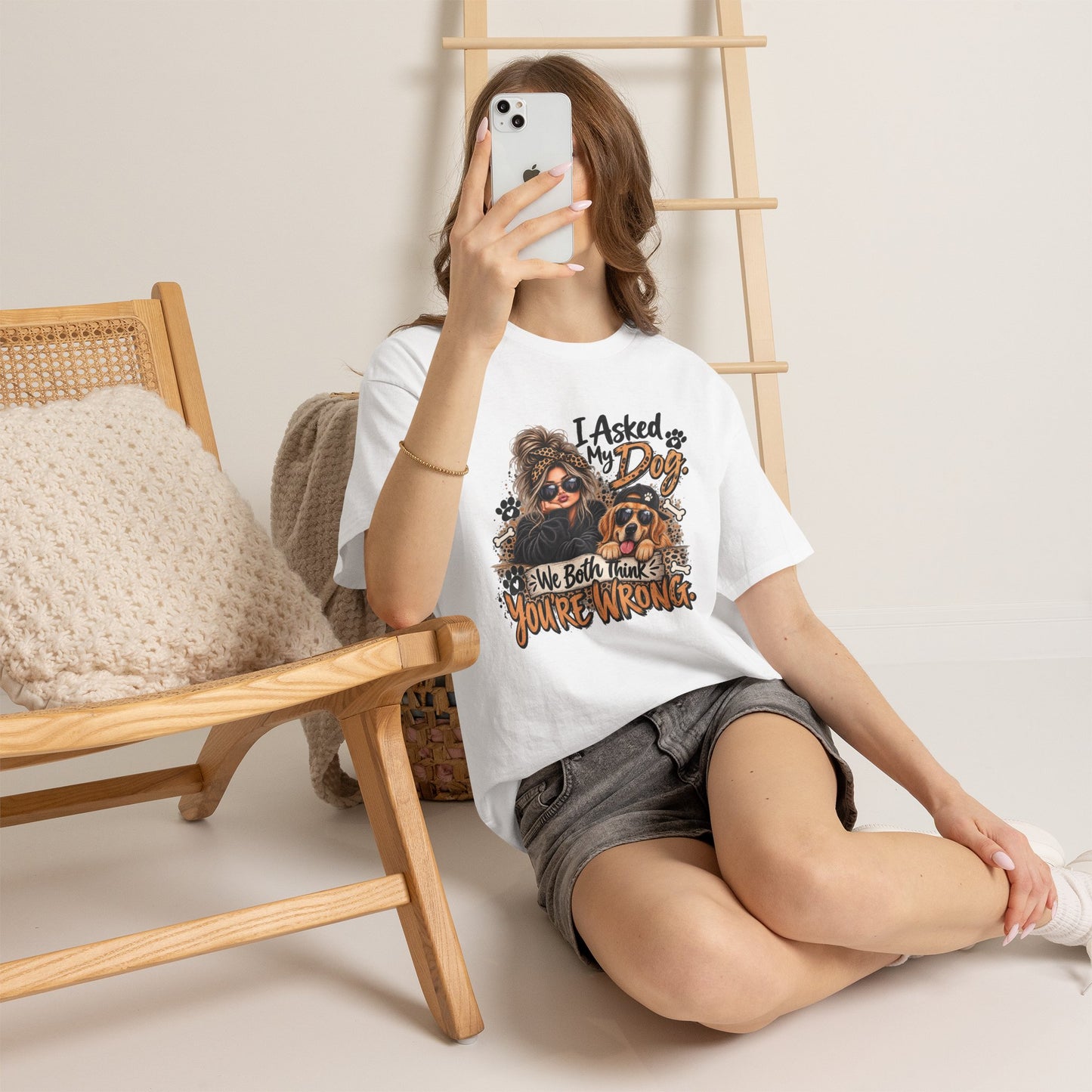 I Asked My Dog Shirt | Funny Dog Lover Graphic Tee