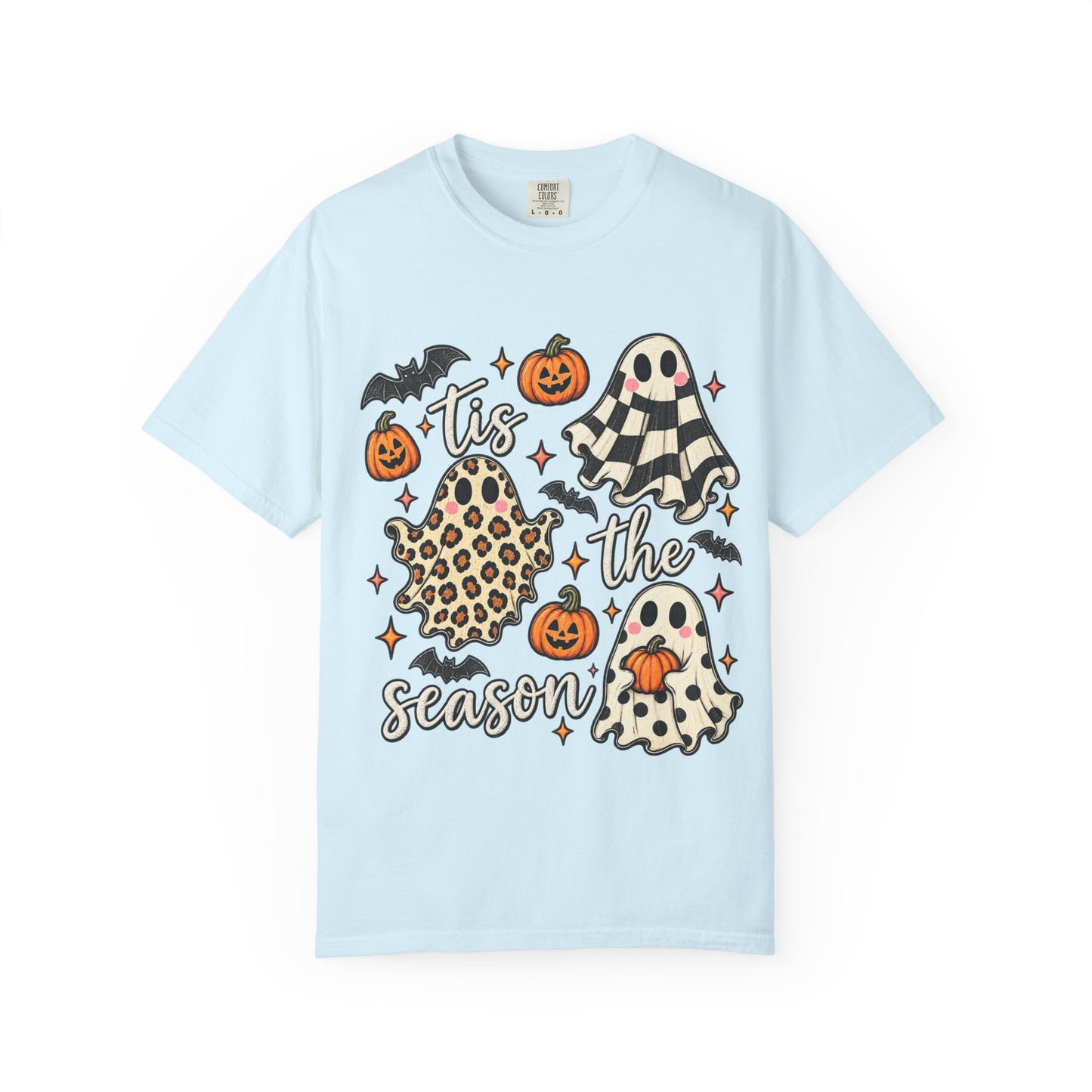 Halloween Ghosts T-Shirt - "Tis the Season" Cute Spooky Pumpkin Tee