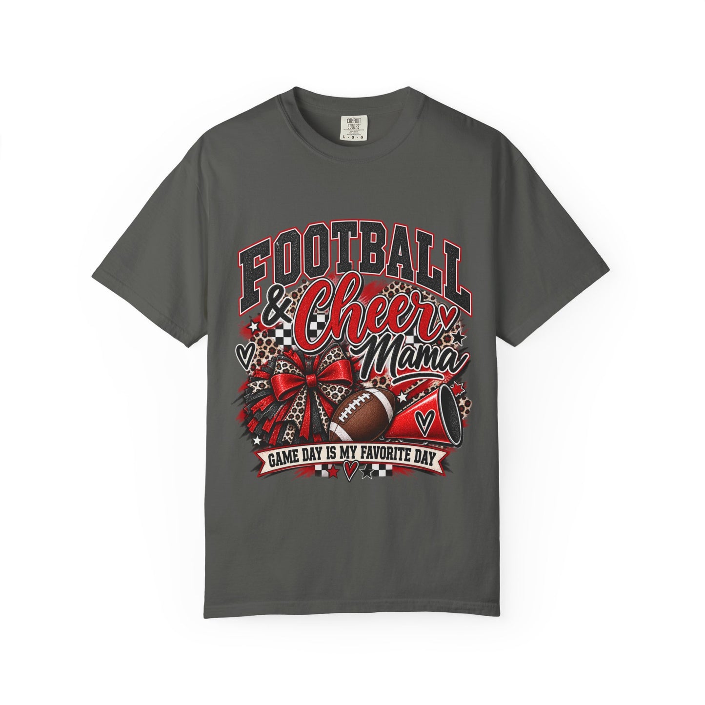 Football & Cheer Mama Game Day Graphic Tee