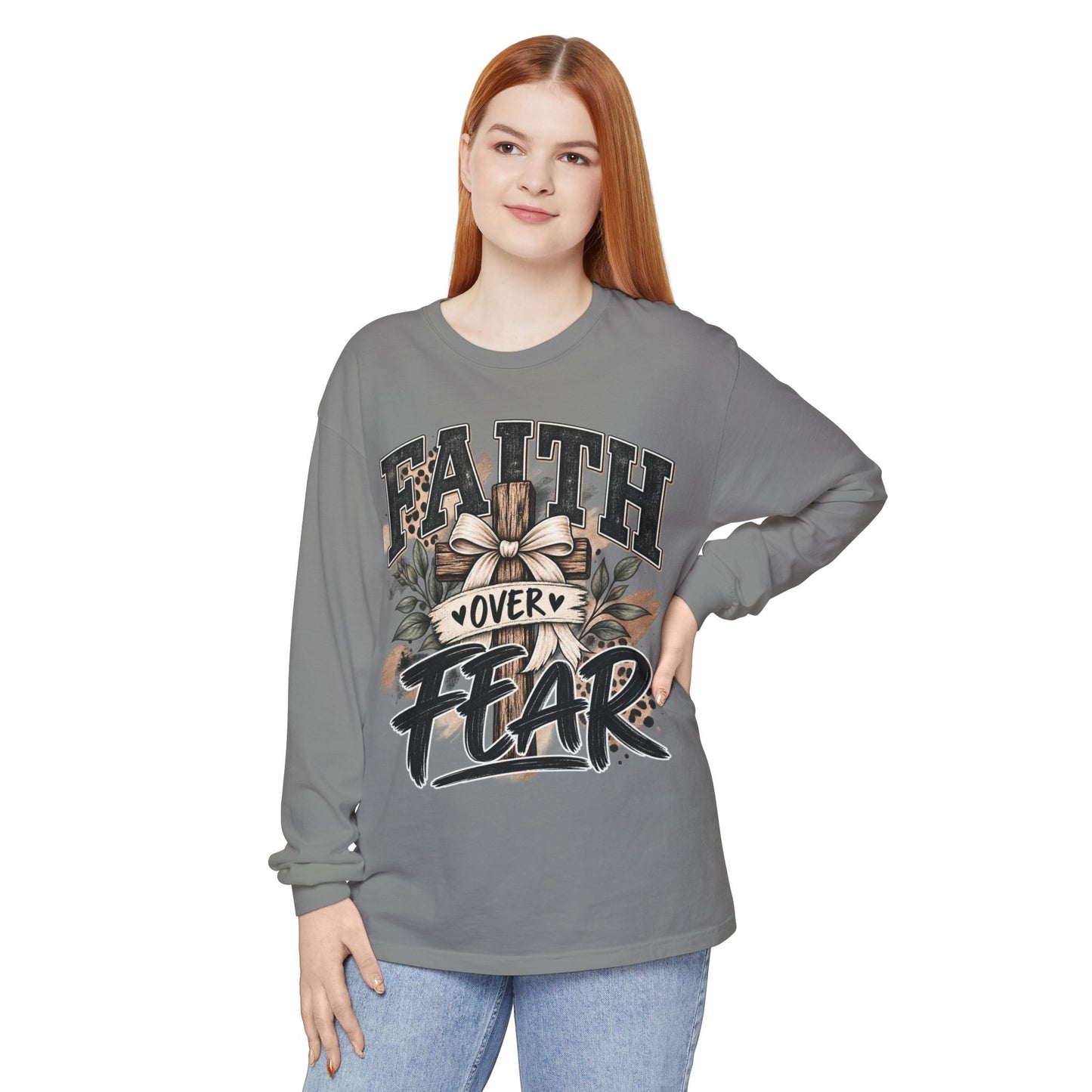 Faith Over Fear Long Sleeve Tee