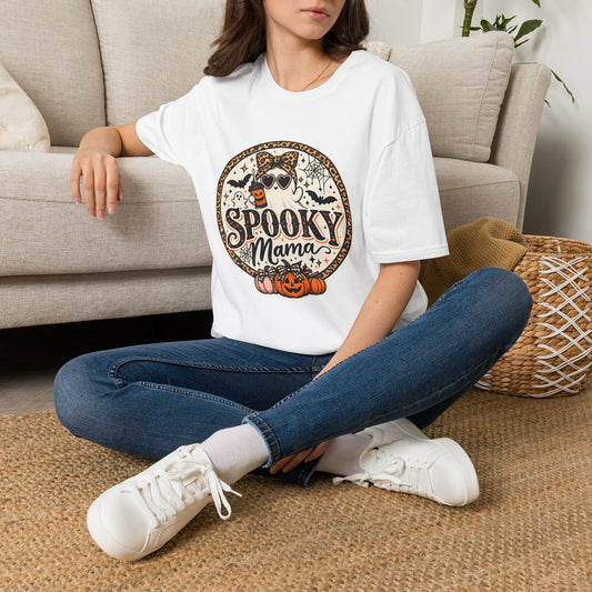 Spooky Mama T-Shirt — Halloween Ghost Graphic Tee