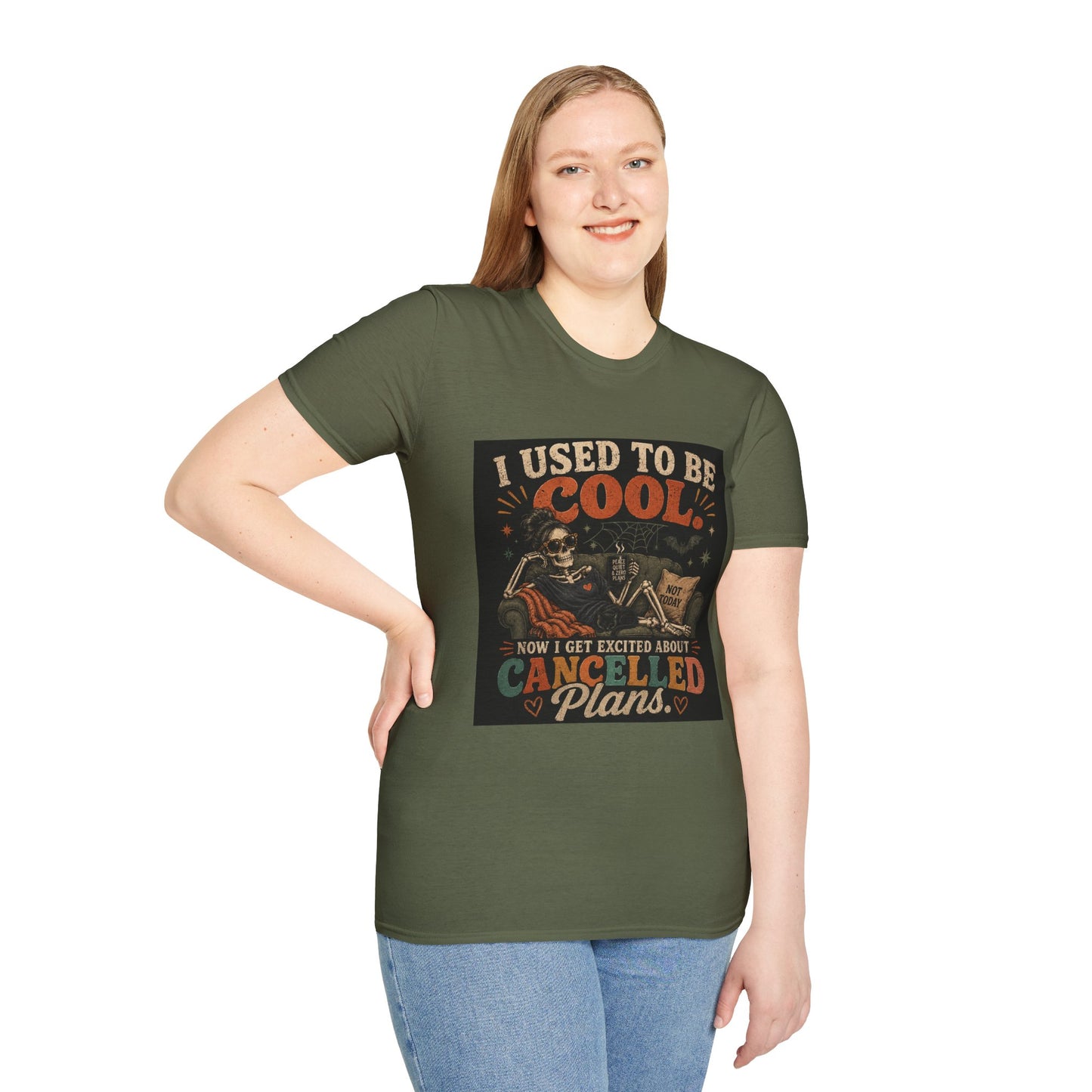 I Used to Be Cool Skeleton Shirt | Funny Canceled Plans Tee