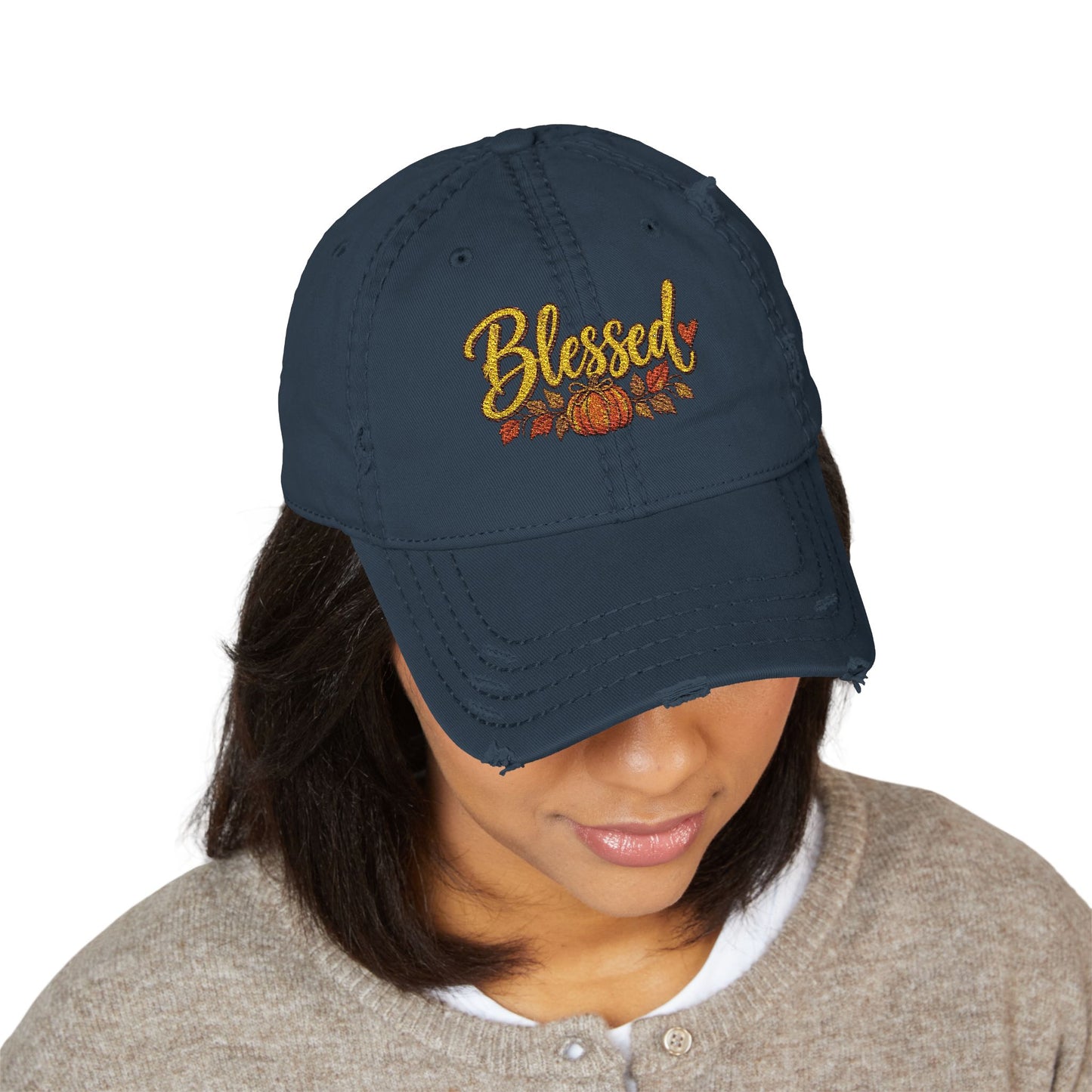 Distressed Dad Hat (Blessed)