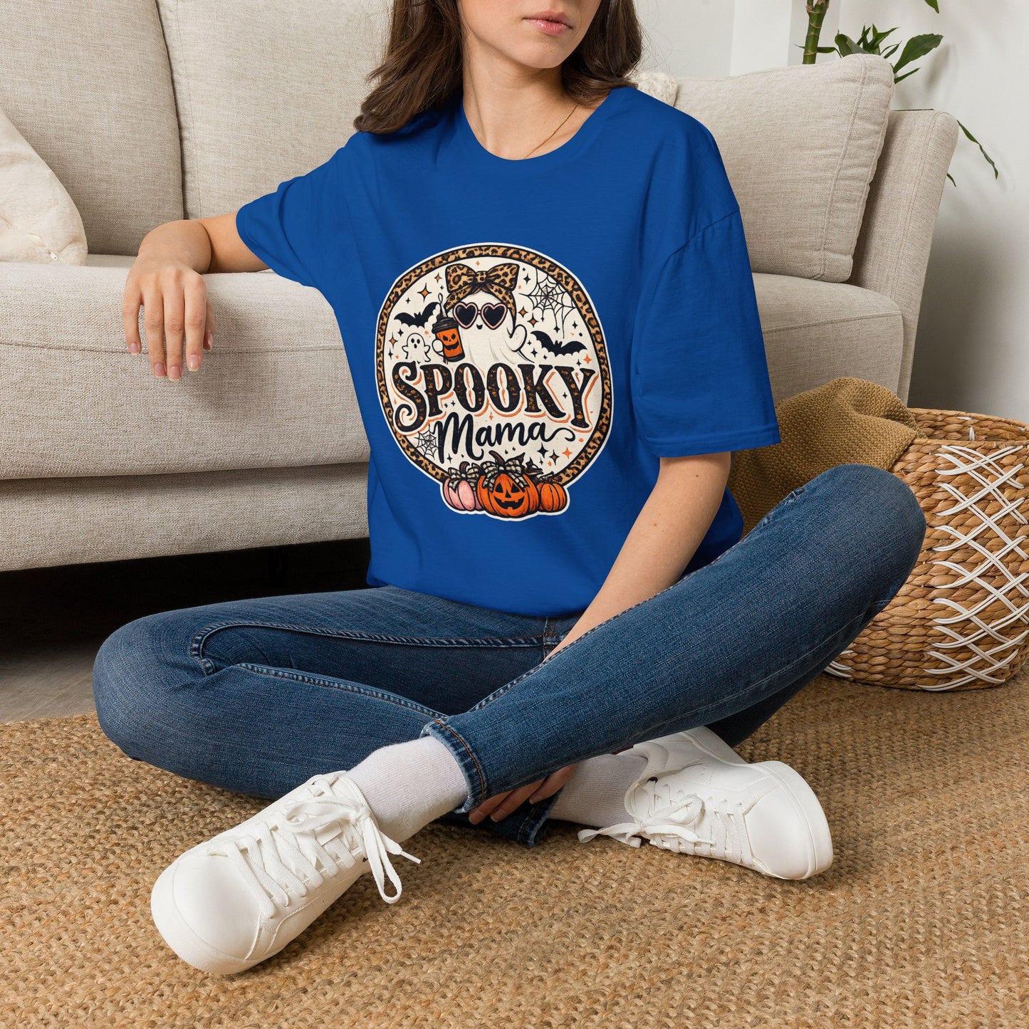 Spooky Mama T-Shirt — Halloween Ghost Graphic Tee