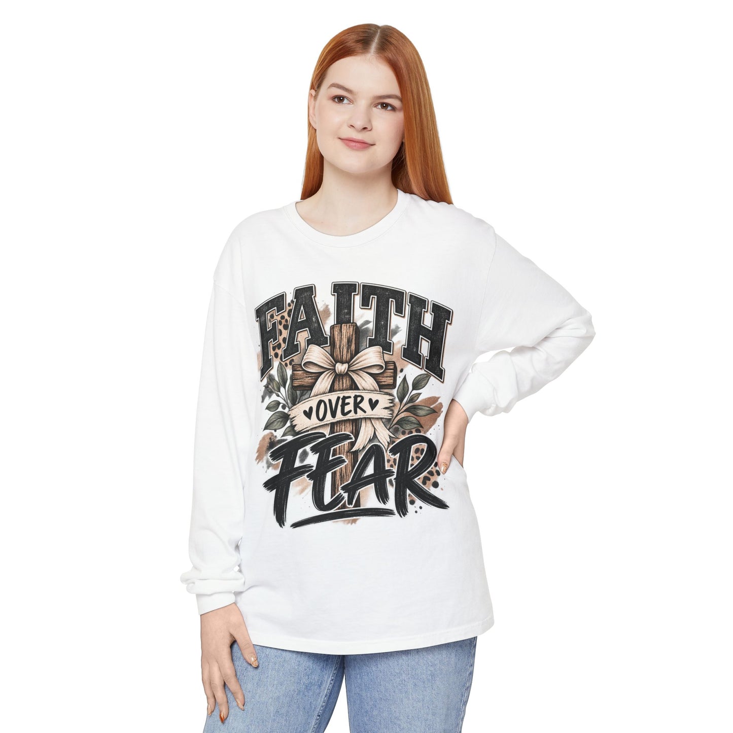 Faith Over Fear Long Sleeve Tee