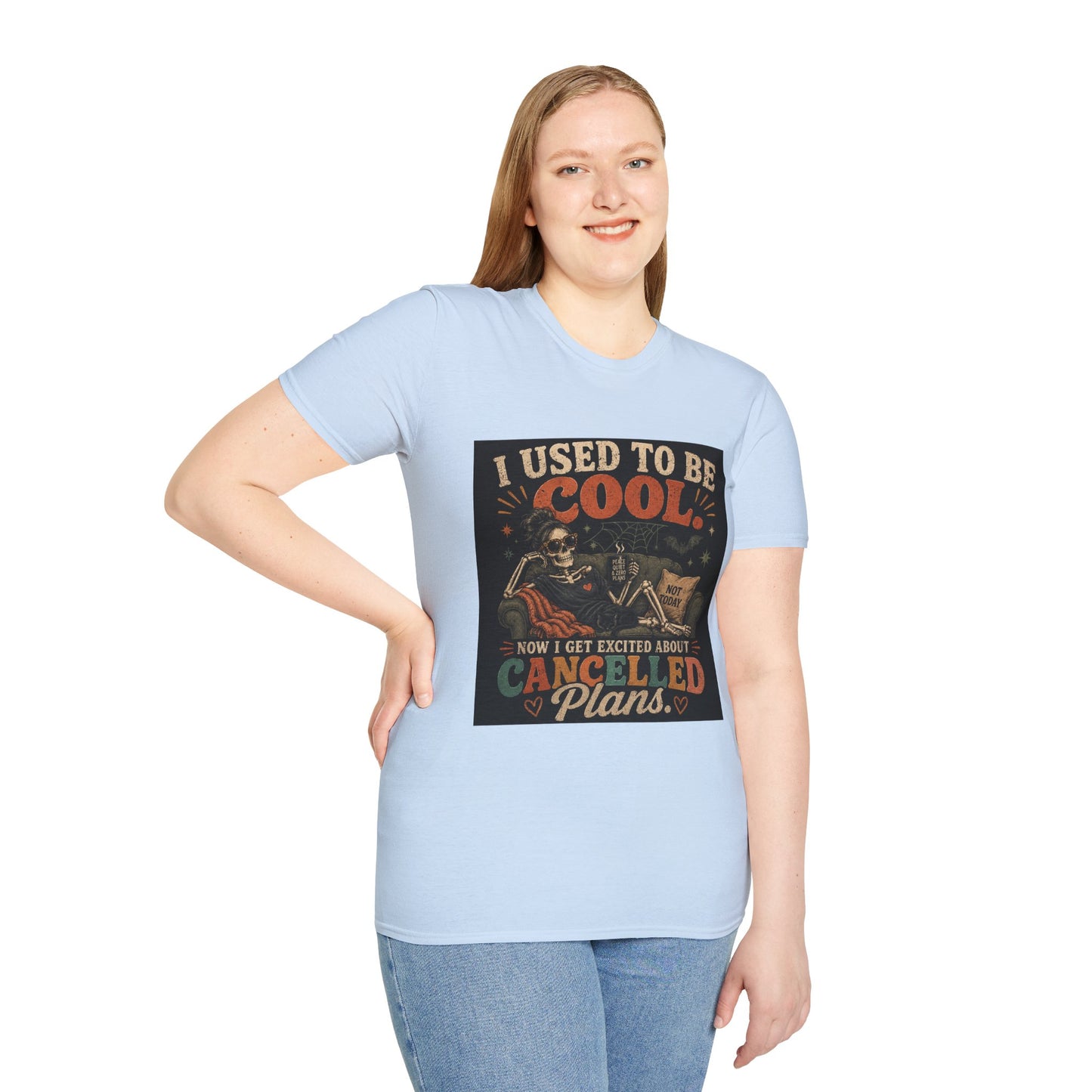 I Used to Be Cool Skeleton Shirt | Funny Canceled Plans Tee
