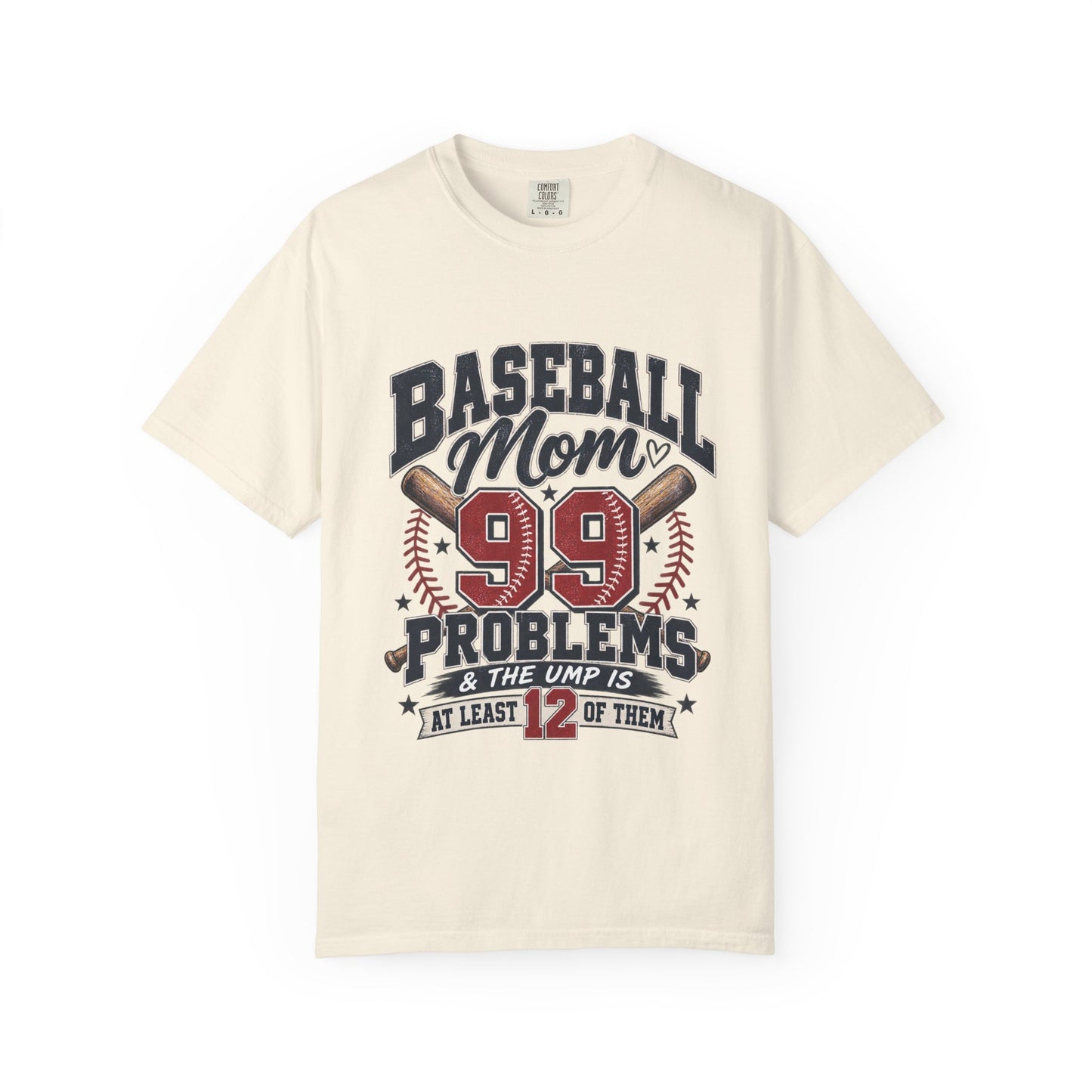 Baseball Mom 99 Problems Graphic Tee
