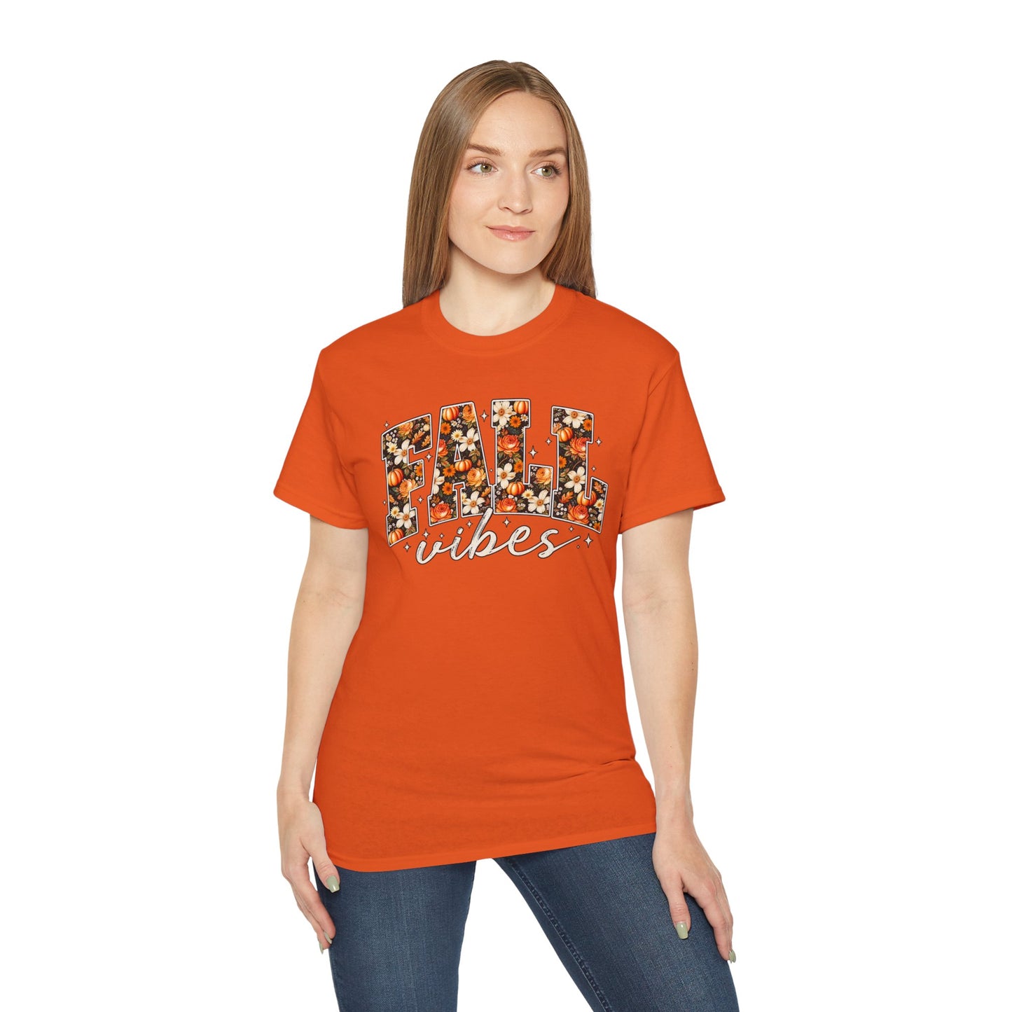 Fall Vibes Shirt | Floral Pumpkin Graphic Tee