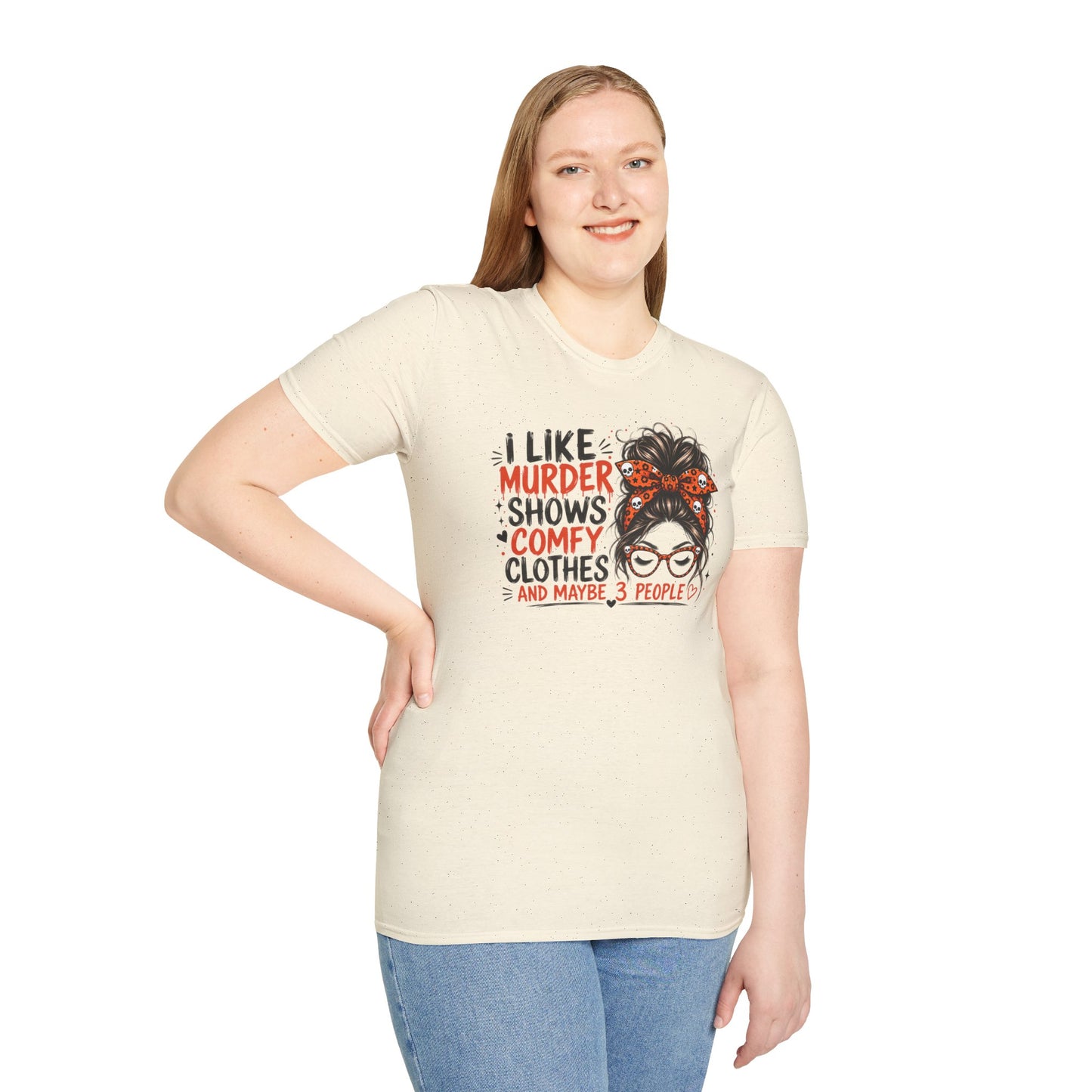 I Like Murder Shows & Comfy Clothes Graphic Tee – True Crime Shirt