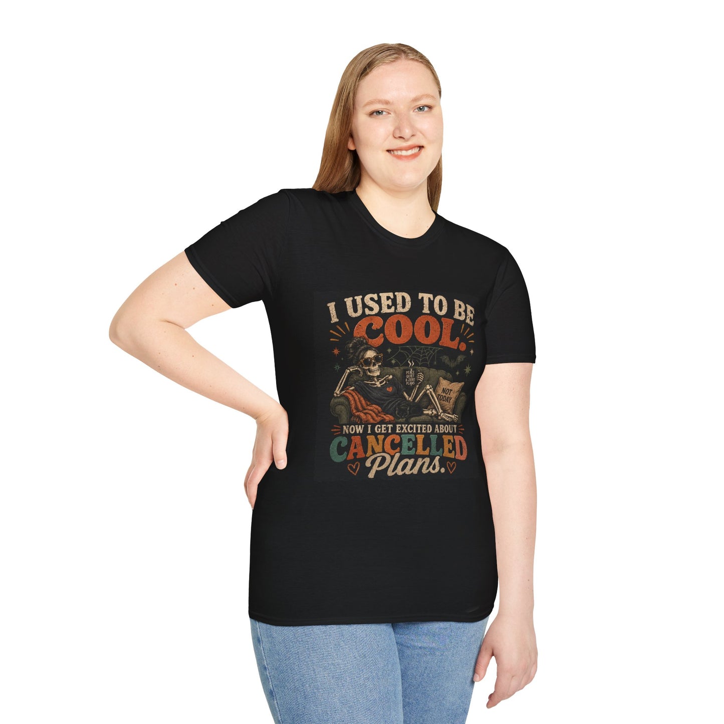 I Used to Be Cool Skeleton Shirt | Funny Canceled Plans Tee