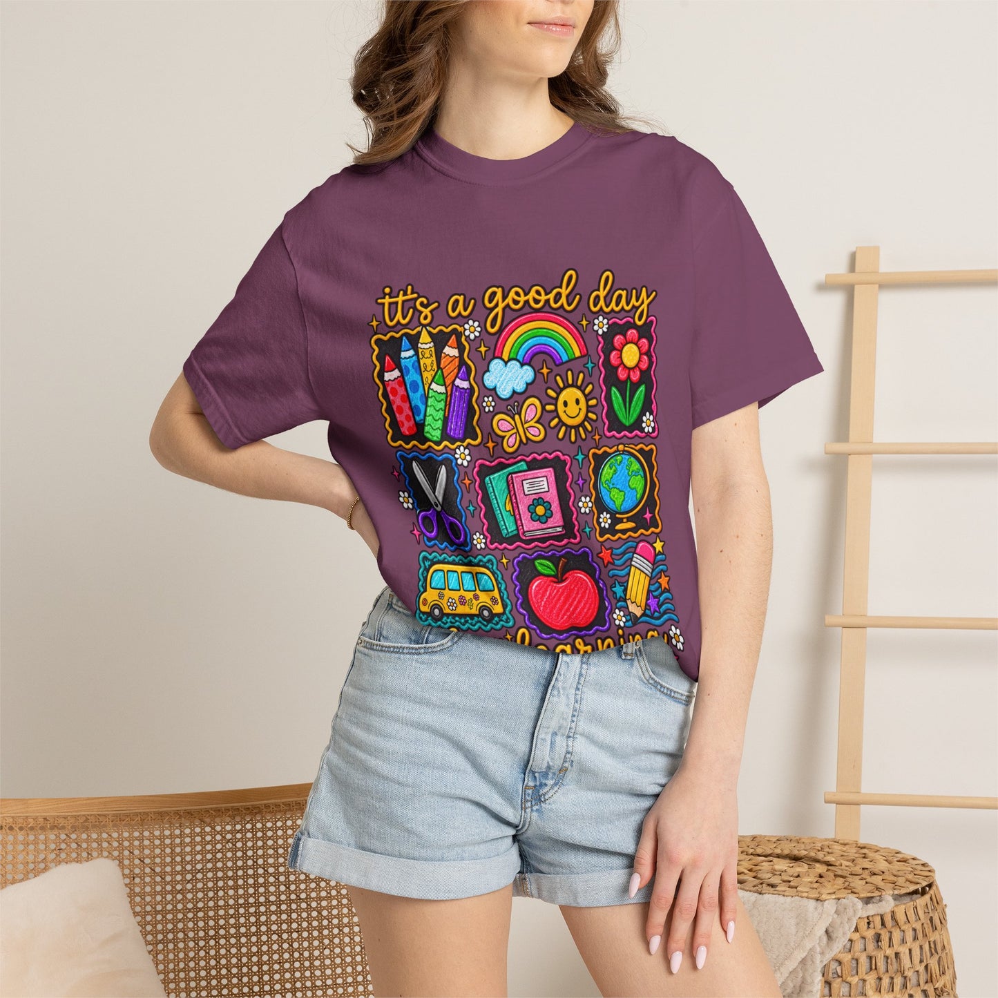It's a Good Day for Learning T-Shirt — Cute School Icons Teacher & Student Tee
