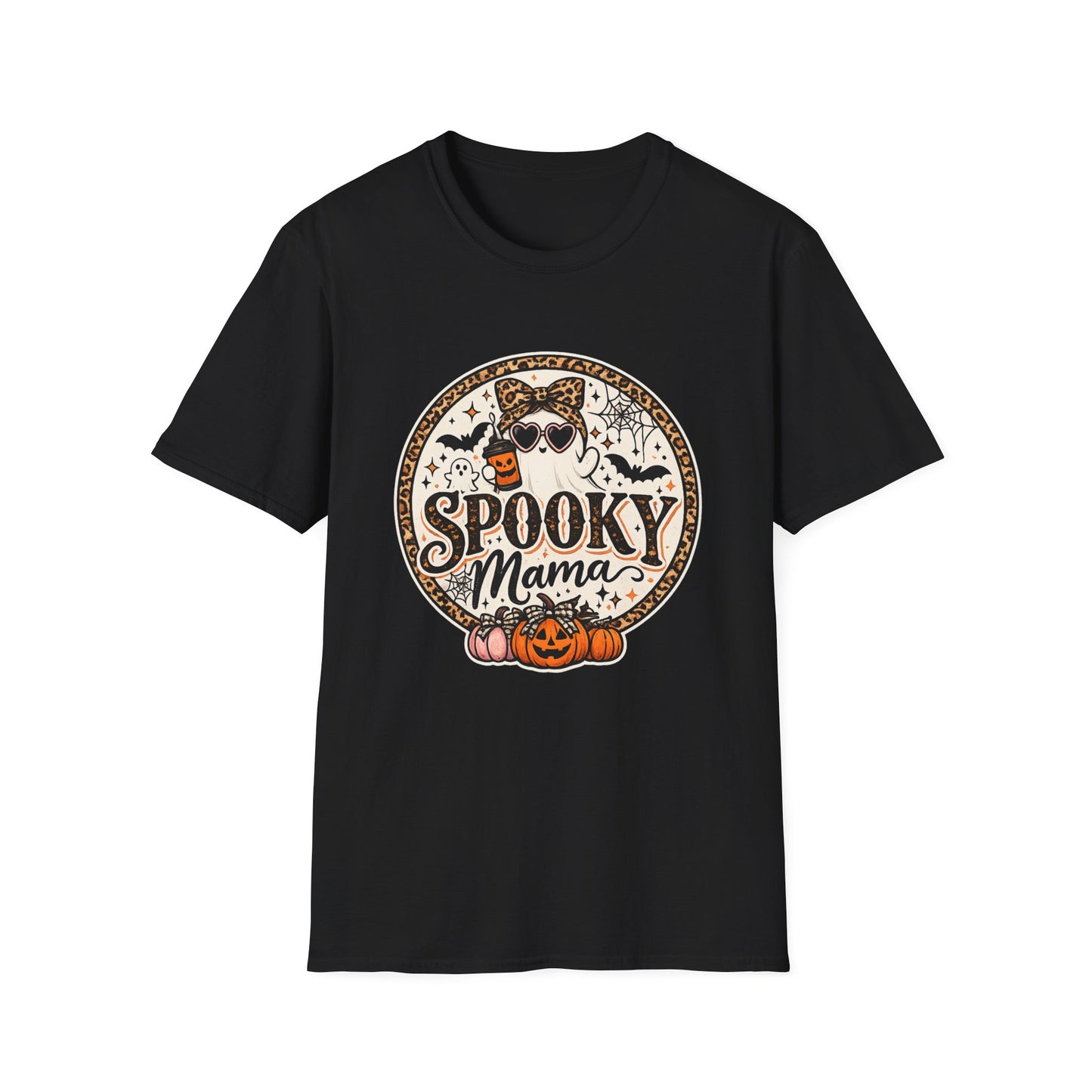 Spooky Mama T-Shirt — Halloween Ghost Graphic Tee