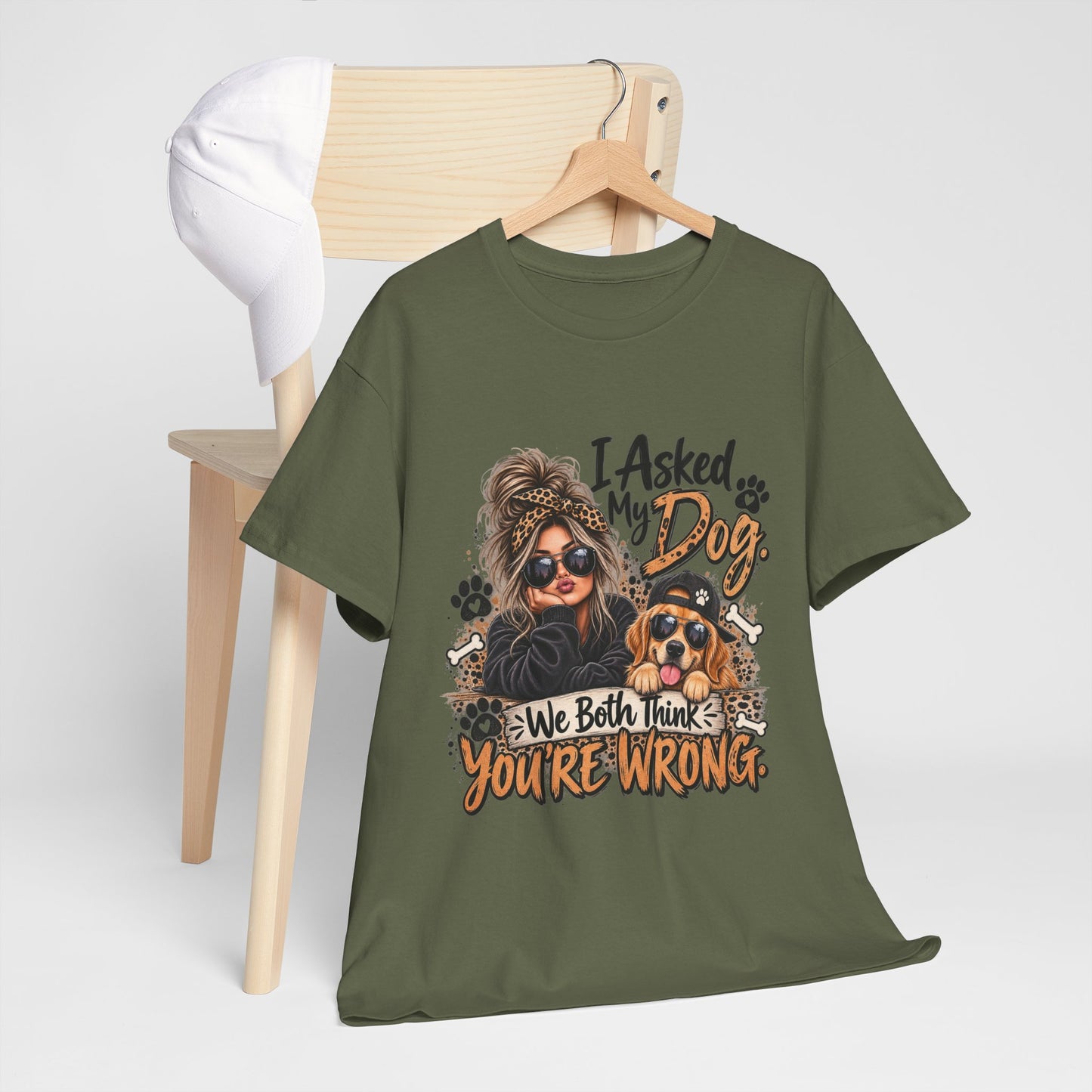 I Asked My Dog Shirt | Funny Dog Lover Graphic Tee