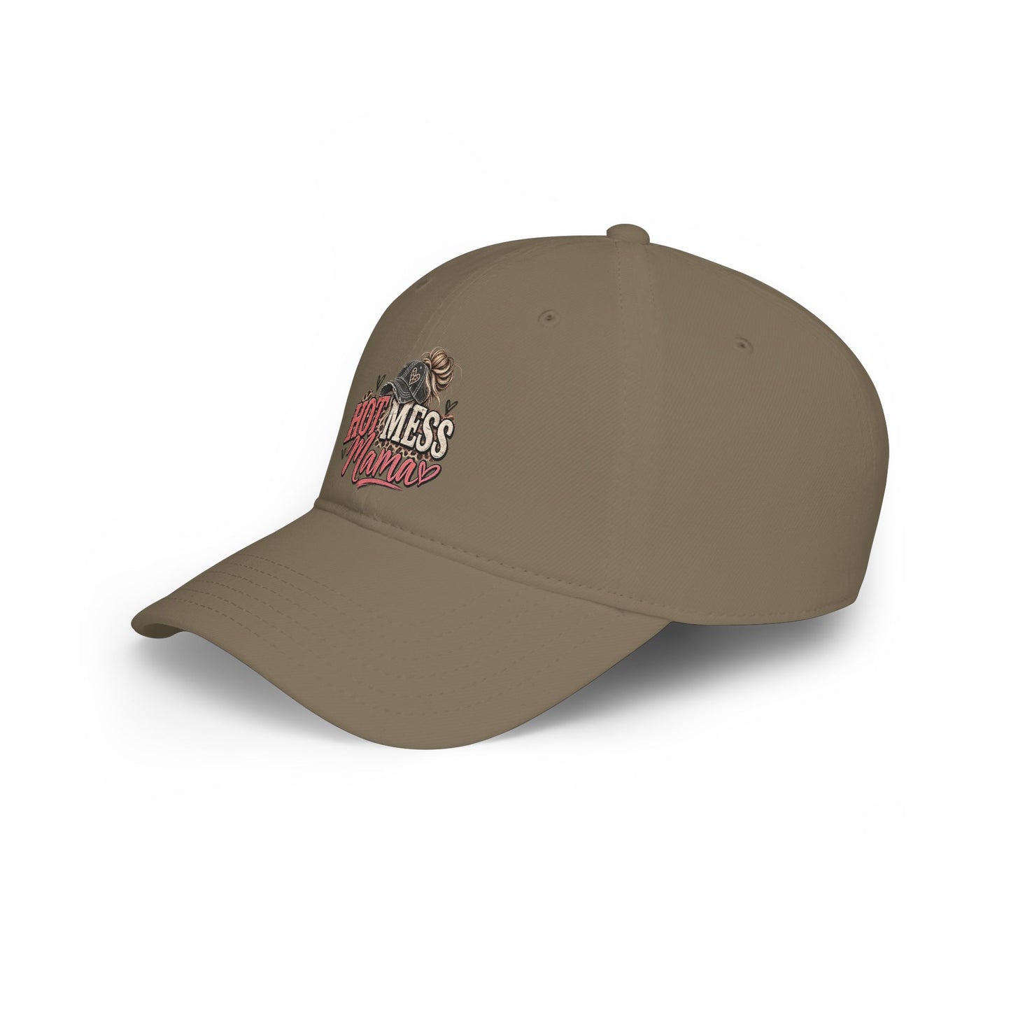 Hot Mess Mama Baseball Cap – Red Low Profile Mom Hat