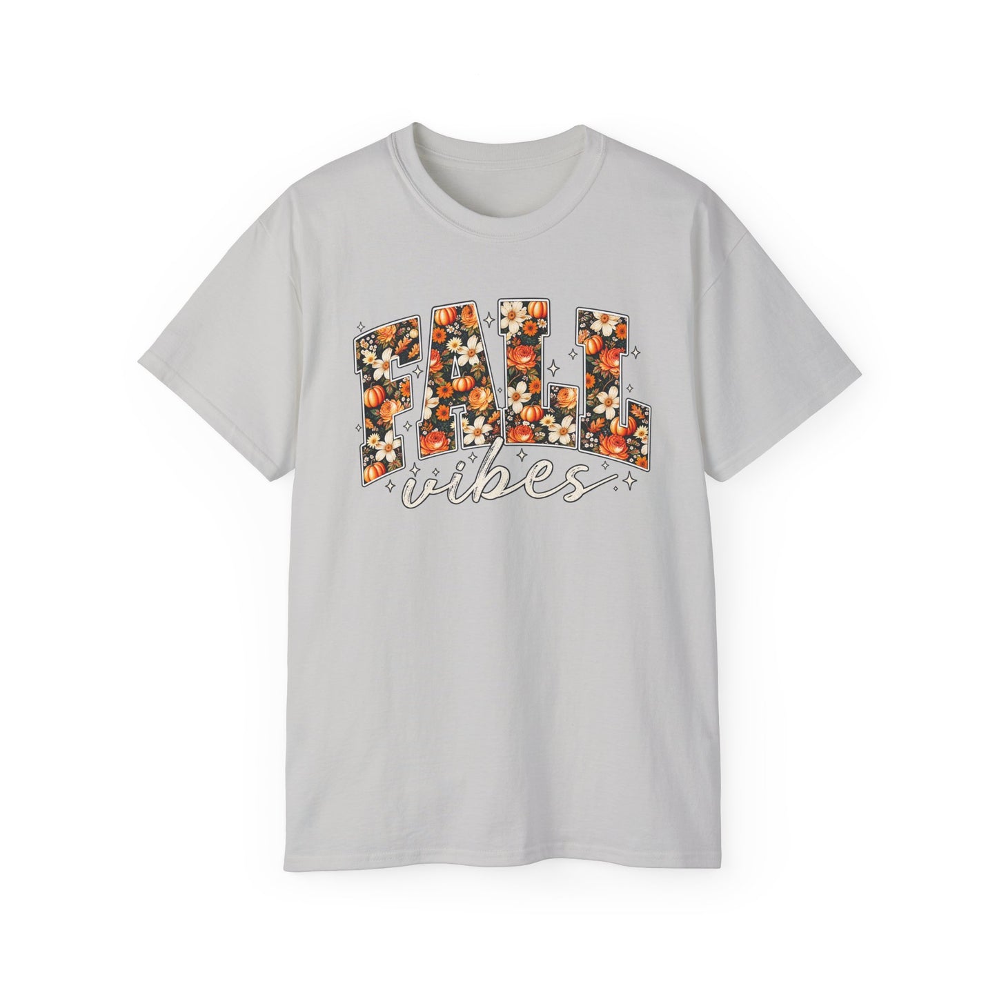 Fall Vibes Shirt | Floral Pumpkin Graphic Tee