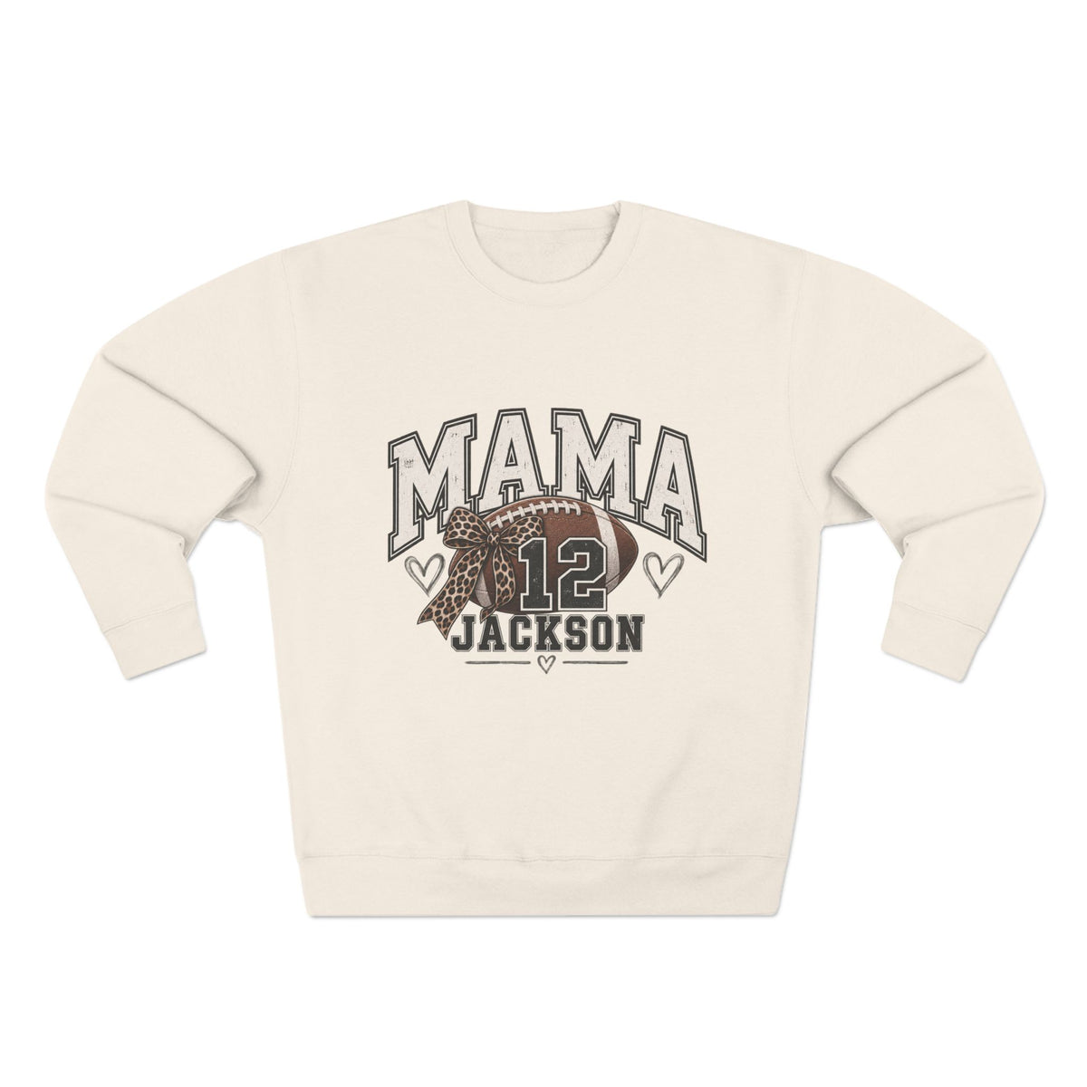 Personalized Football Mama Sweatshirt | Custom Player Name & Number Game Day Crewneck