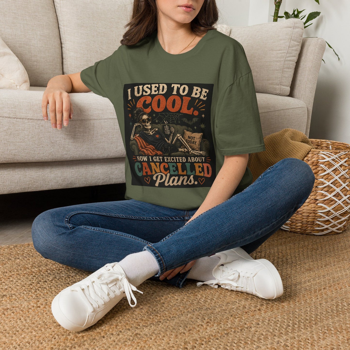 I Used to Be Cool Skeleton Shirt | Funny Canceled Plans Tee