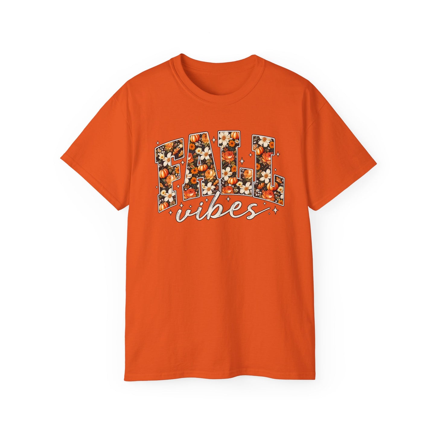Fall Vibes Shirt | Floral Pumpkin Graphic Tee