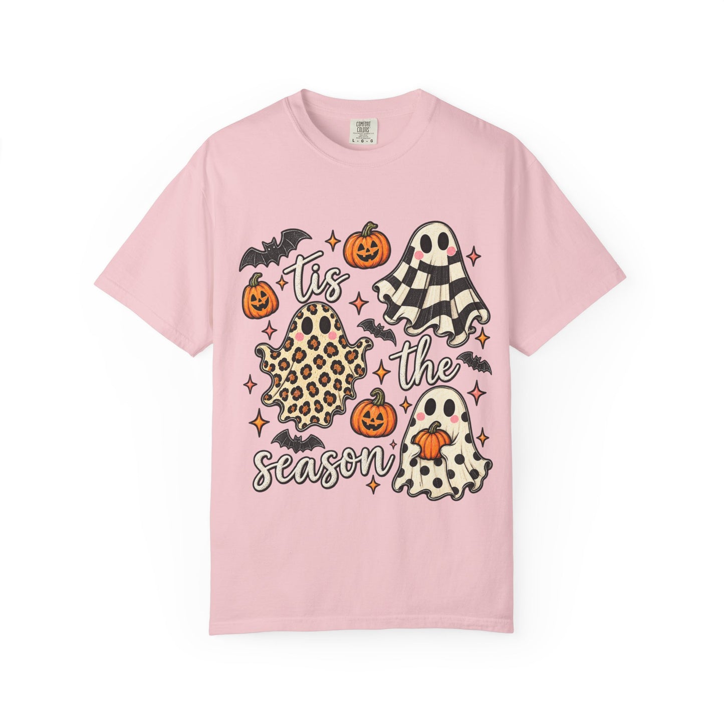Halloween Ghosts T-Shirt - "Tis the Season" Cute Spooky Pumpkin Tee