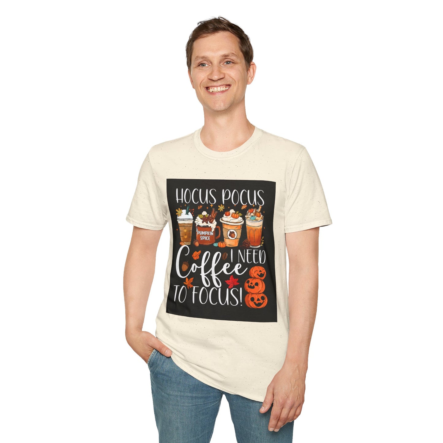 Hocus Pocus I Need Coffee T-Shirt — Pumpkin Spice Halloween Coffee Graphic Tee